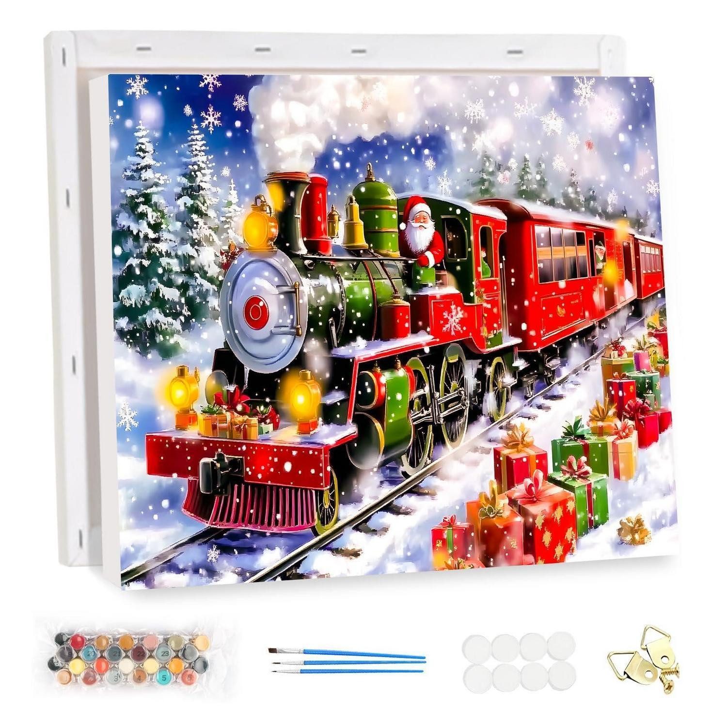 LuxusKollektion Kreativset Malen nach Zahlen Erwachsene Weihnachtsmann 35x25cm