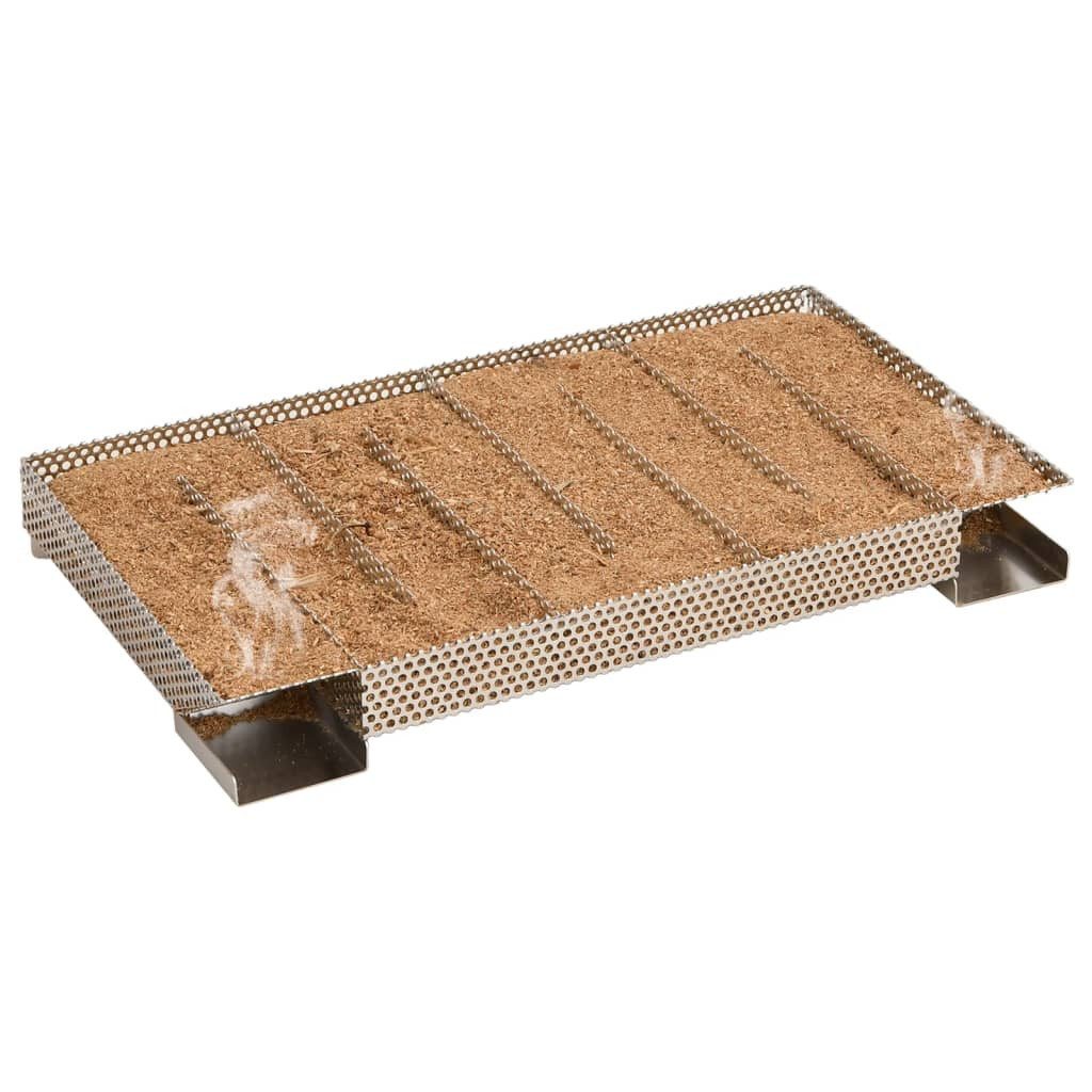 vidaXL Grillspieß Kaltrauchgenerator 8-Kammer 35 cm Edelstahl