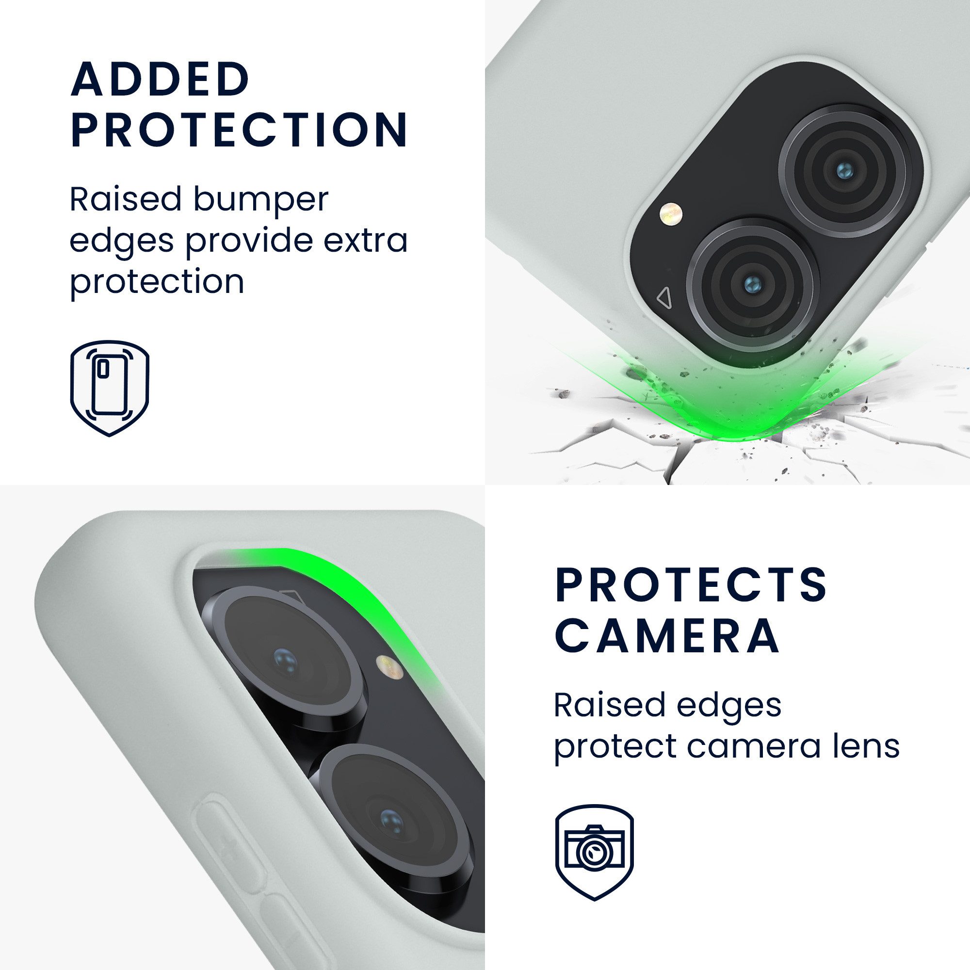 kwmobile Handyhülle Hülle für ASUS Zenfone 10 / Zenfone 9, Hülle Silikon - Soft Handyhülle - Handy Case Cover