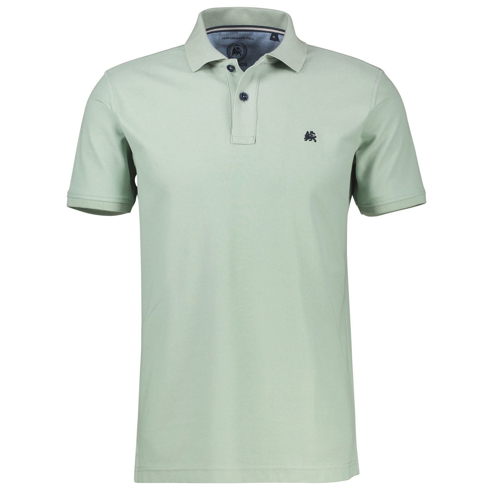 LERROS Poloshirt Lerros Übergrößen Basic-Poloshirt agavengrün