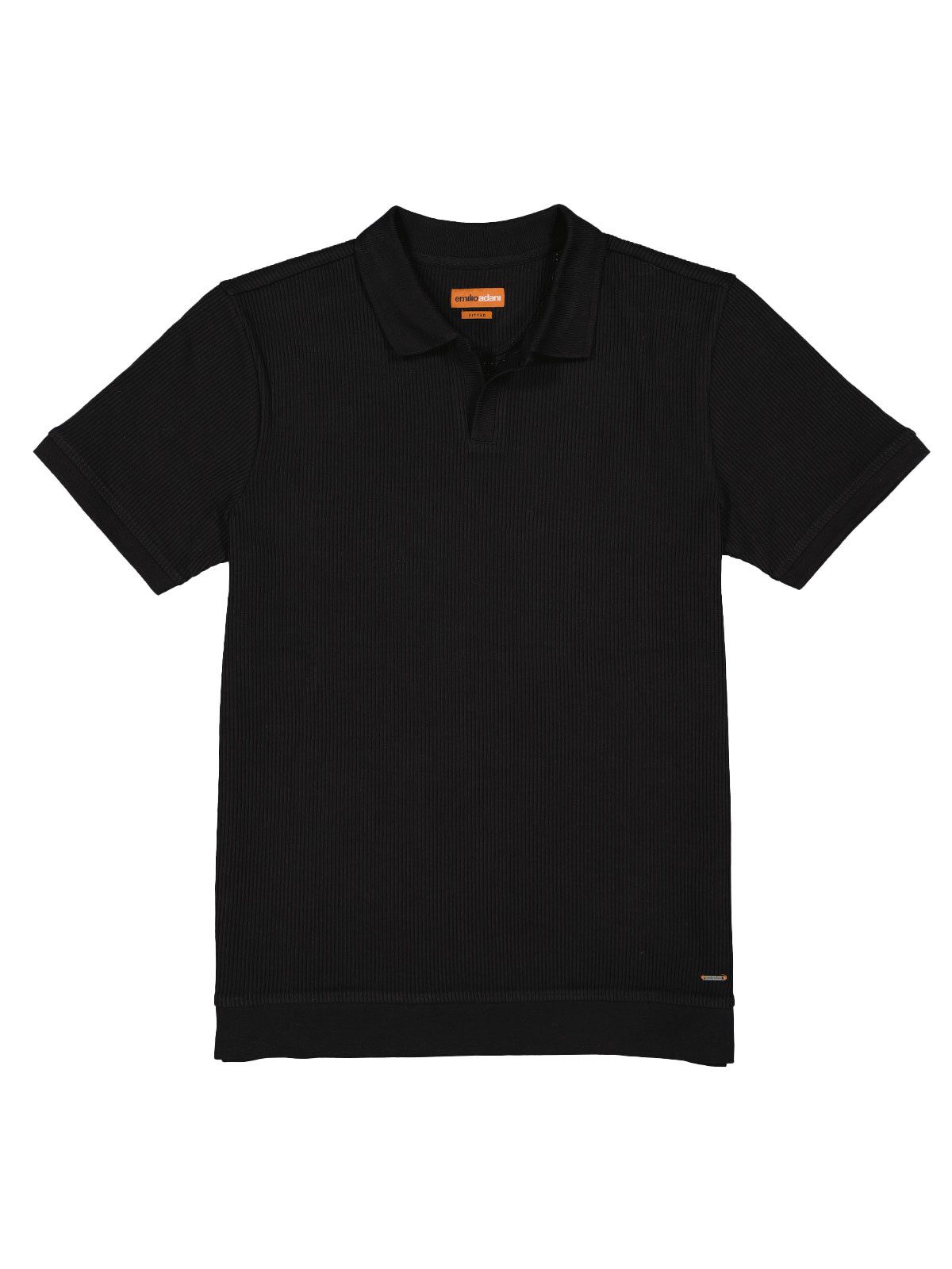 Poloshirt Herren Polo-Shirt uni, Schwarz