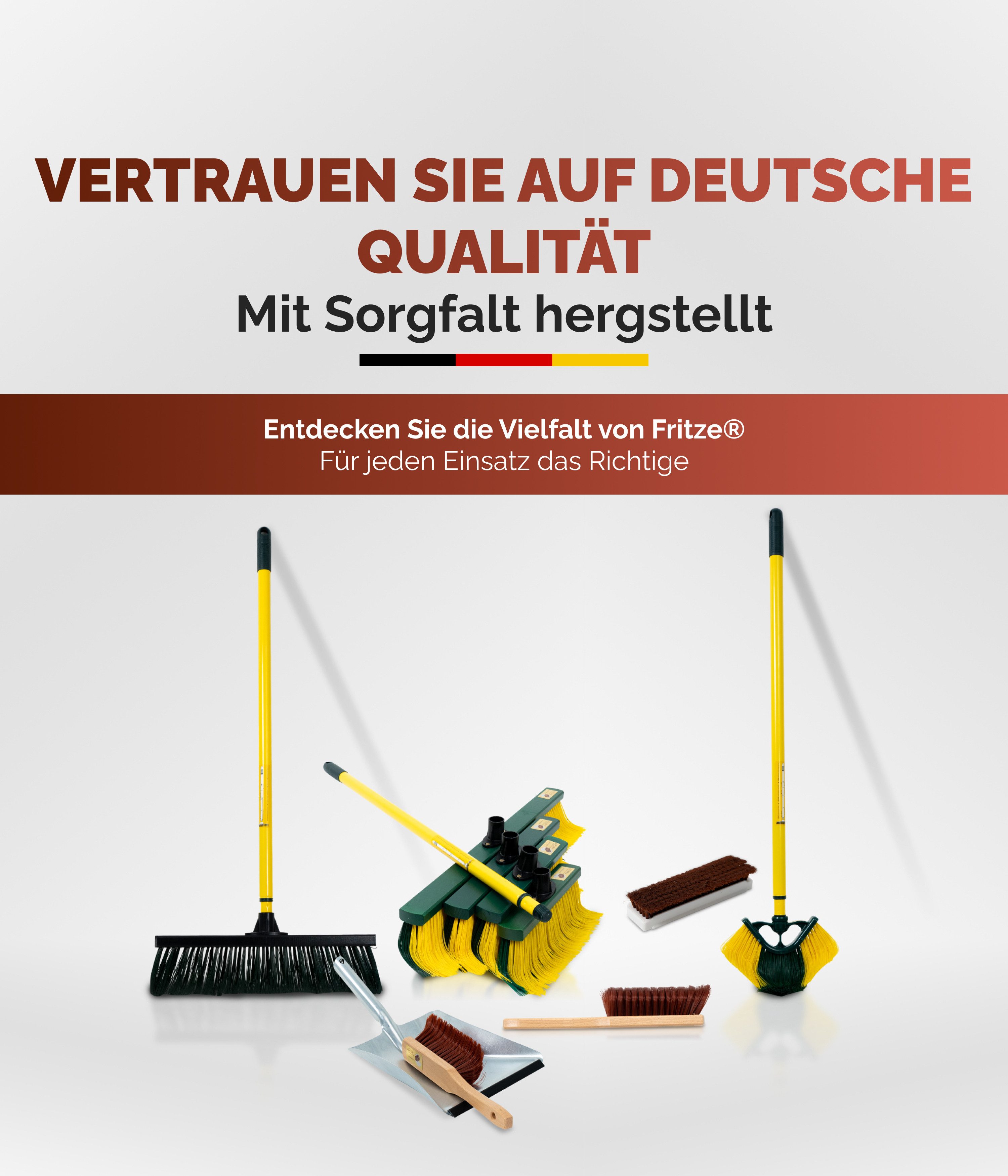 Fritze® Straßenbesen Krallenbesen Hof & Garten 30 cm, Alle Außenbereiche, (Besen inkl. Stiel), Innovativer Kehrbesen, edles Design, höchste Effektivität – Bild 4 von 4