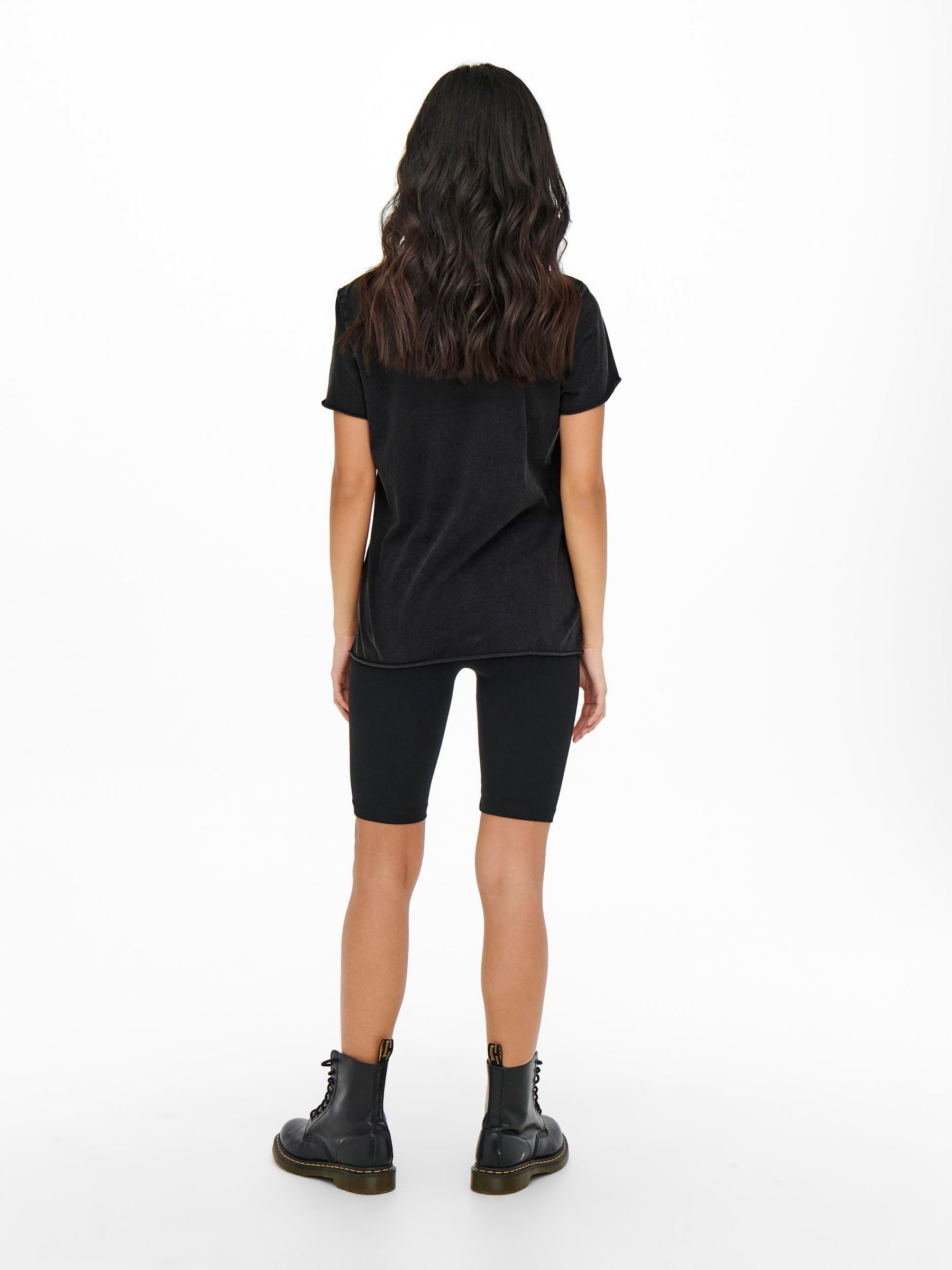 ONLY T-Shirt 2er-SET Print Kurzarm mit Design Druck für Damen (2-tlg) Bio-Baumwolle nachhaltig Regular Fit Rundhals Kurzarm