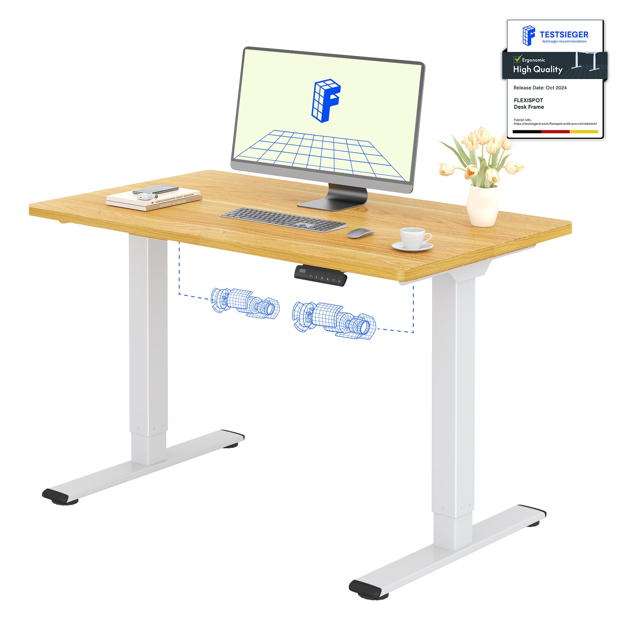 FLEXISPOT Schreibtisch Basic Plus Elektrisch höhenverstellbarer Schreibtisc günstig online kaufen