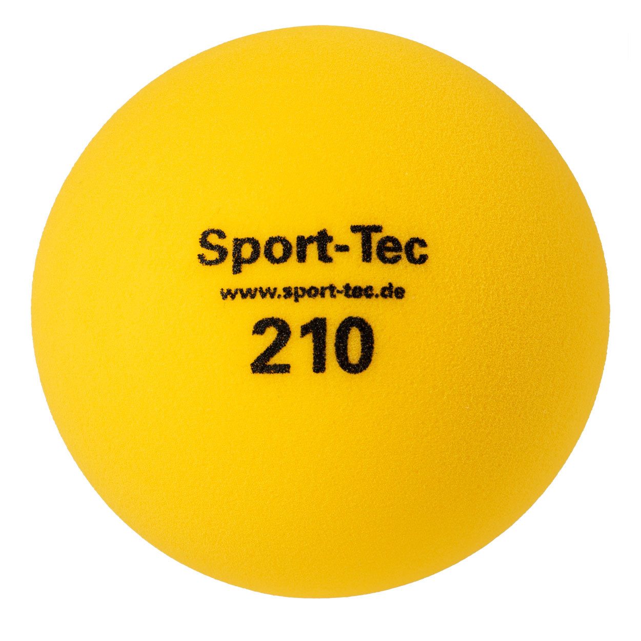 Sport-Tec Gymnastikball Schaumstoffball unbeschichtet, Ø 21 cm, gelb