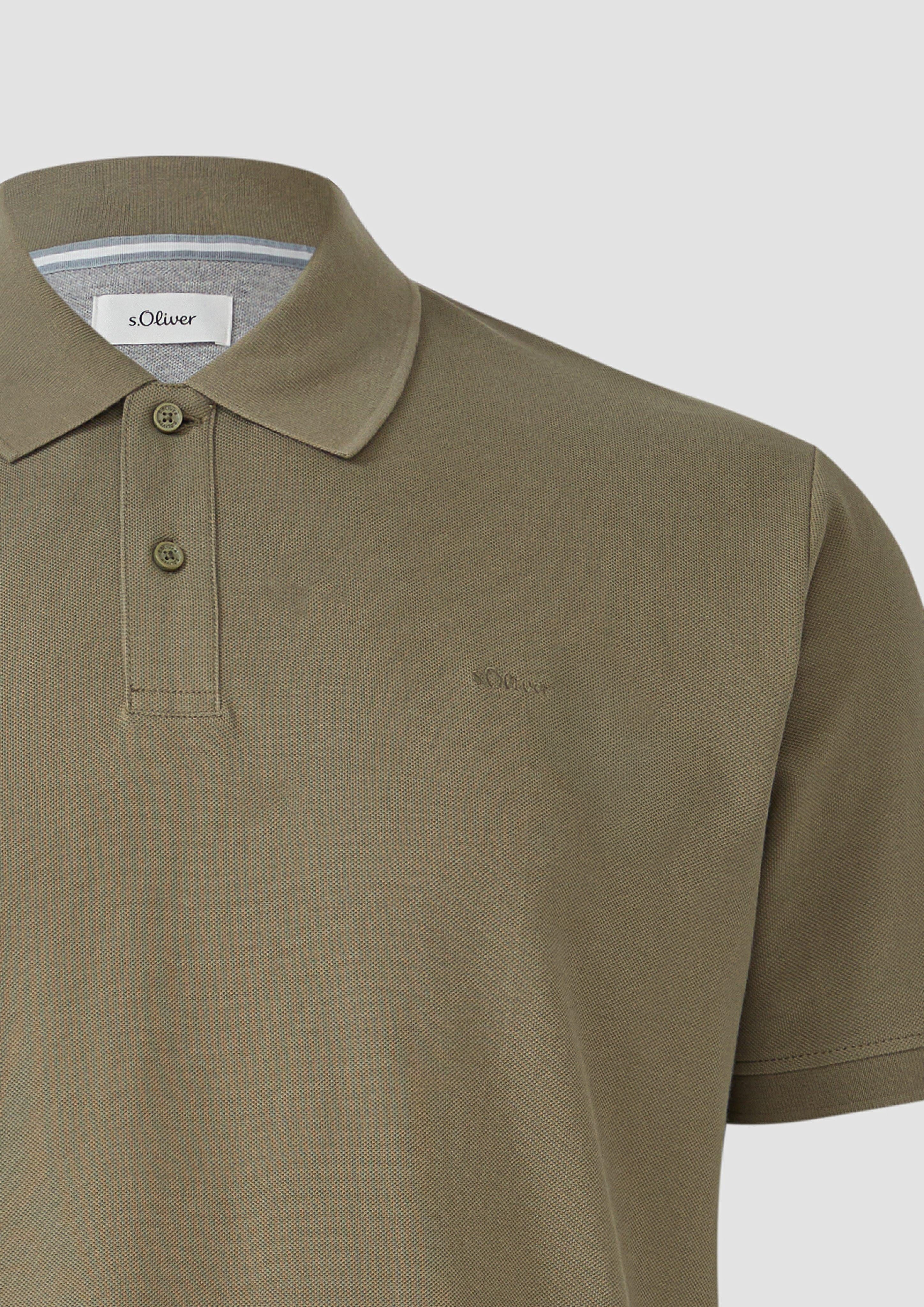 s.Oliver Kurzarmshirt Poloshirt aus Baumwollpiqué günstig online kaufen