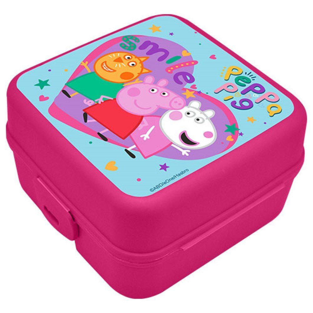 Kids Euroswan Lunchbox Trinkflasche Lunchset Wutz Peppa Brotdose 4-Fächer und