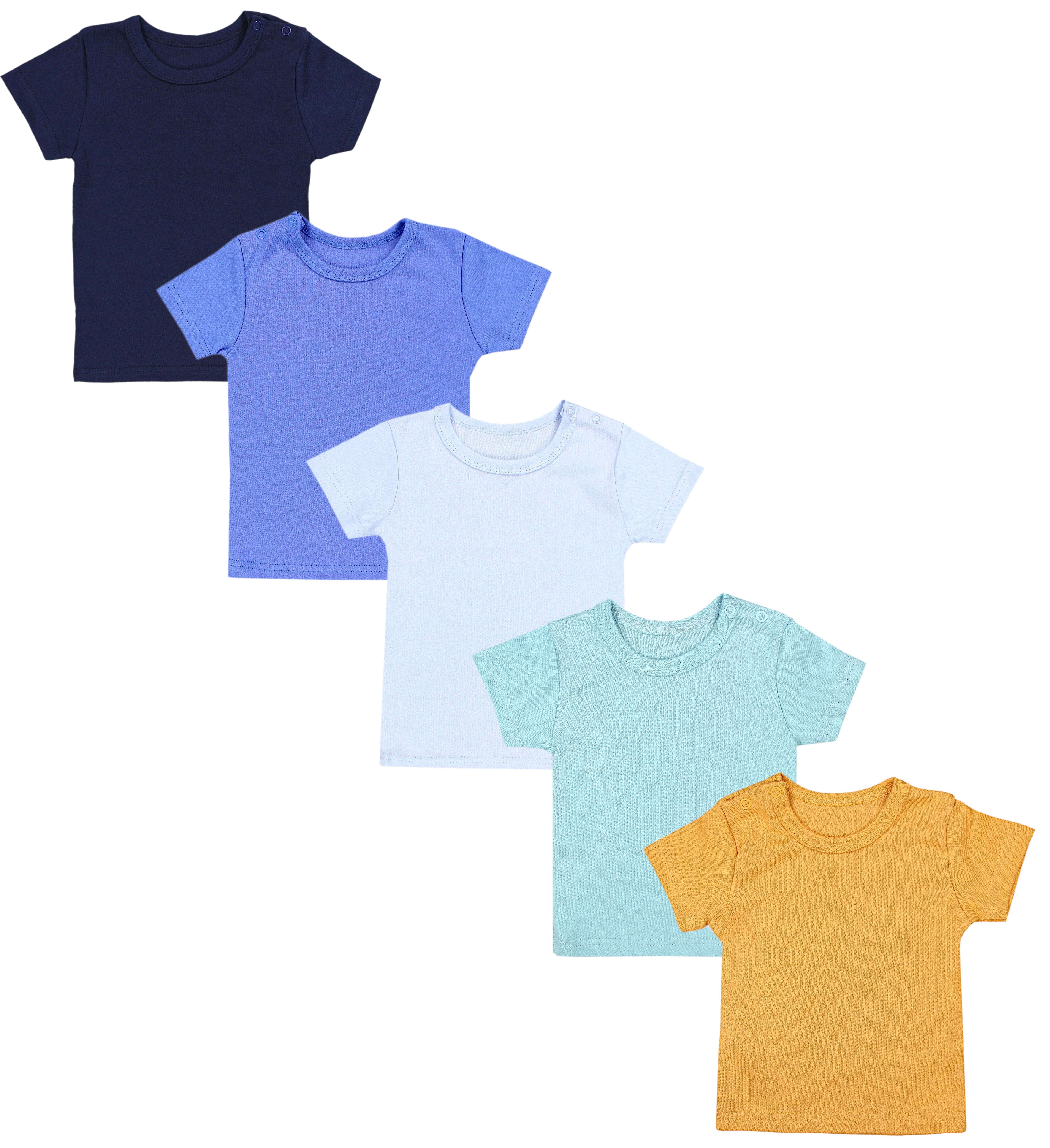 TupTam T-Shirt TupTam Baby Jungen T-Shirt (5-tlg) Set Mehrfarbig Kurzarm 5 5er