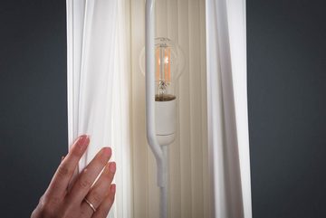 riess-ambiente Stehlampe PARIS X 160cm weiß / silber, ohne Leuchtmittel, Wohnzimmer · Latex · Metall · Büro · Modern Design