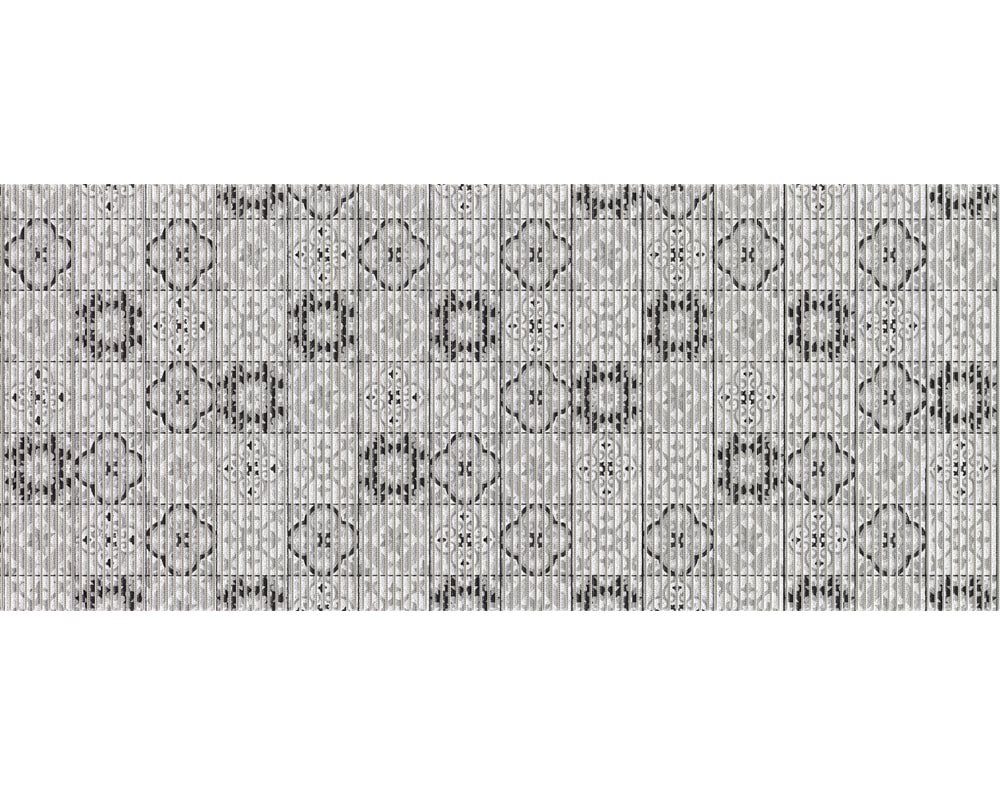 Badematte Bodenbelag NOVA SKY Kachel Muster schwarz 1 Stk 65x100 cm matches21 HOME & HOBBY, Höhe 5.5 mm, Kunststoff