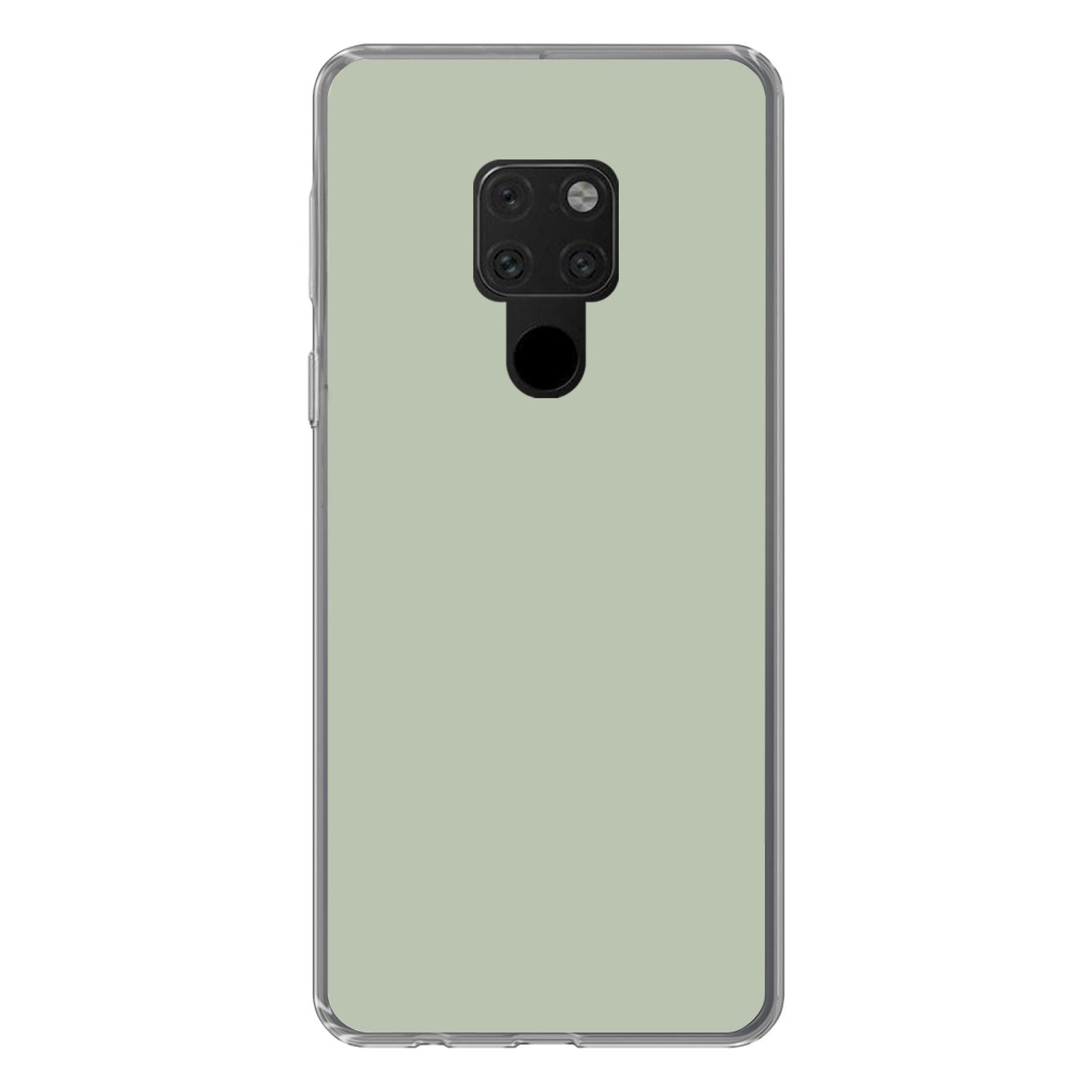 MuchoWow Handyhülle für Huawei P40 Lite Mintgrün - Unifarben, Handy Case, Silikon, Bumper Case Dünn