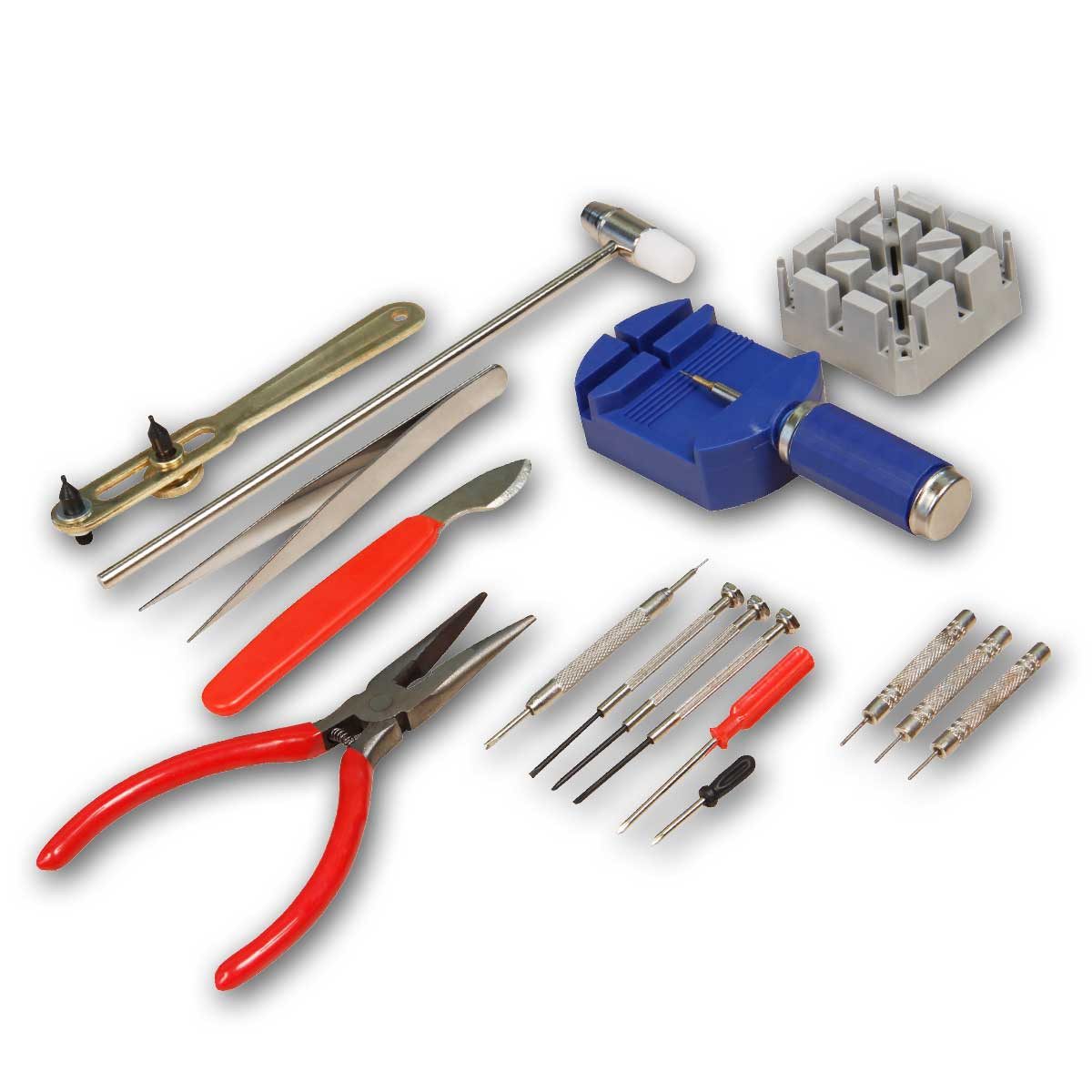 McPower Montagewerkzeug Uhrenwerkzeug-Set 16-teilig, Stiftaustreiber usw. günstig online kaufen