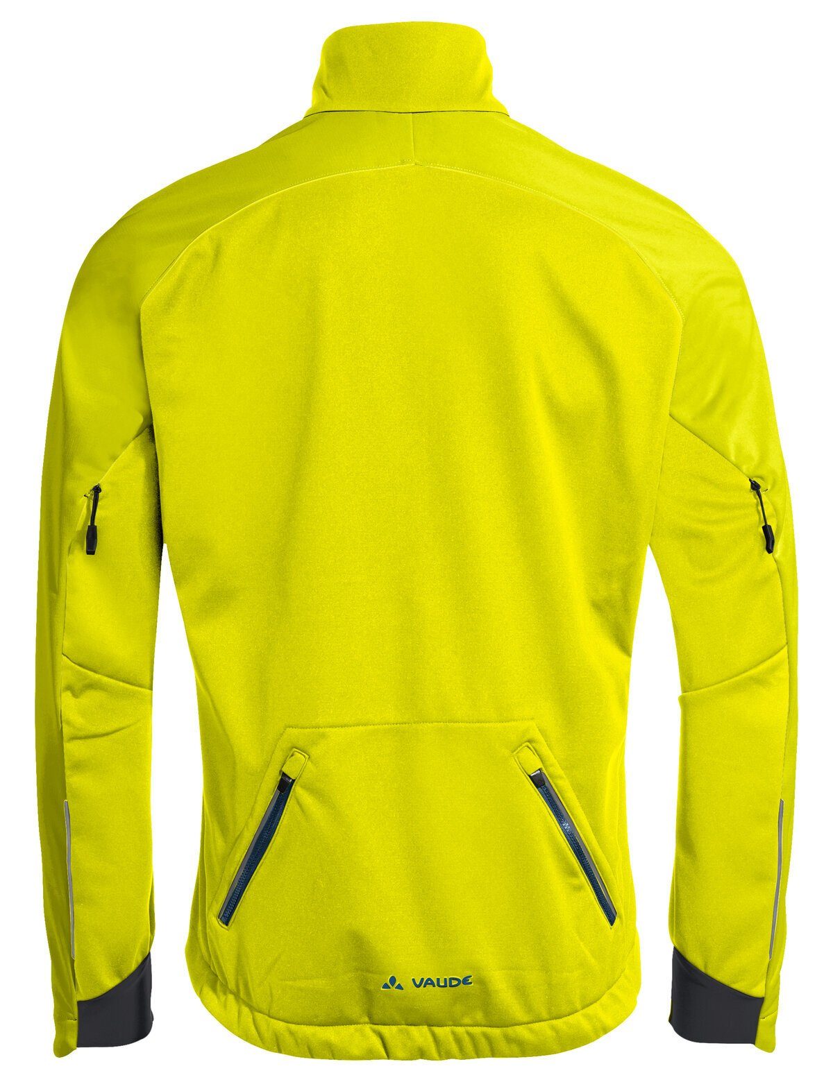 yellow/neon VAUDE yellow VI kompensiert Jacket neon Men's Klimaneutral Softshell Posta (1-St) Outdoorjacke