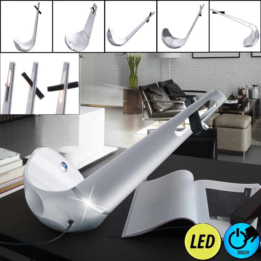 Tisch Warmweiß, Tischleuchte, Lampe LED-Leuchtmittel Leuchte LED fest Zimmer Lese Leuchten LED verbaut, verstellbar Reality Wohn