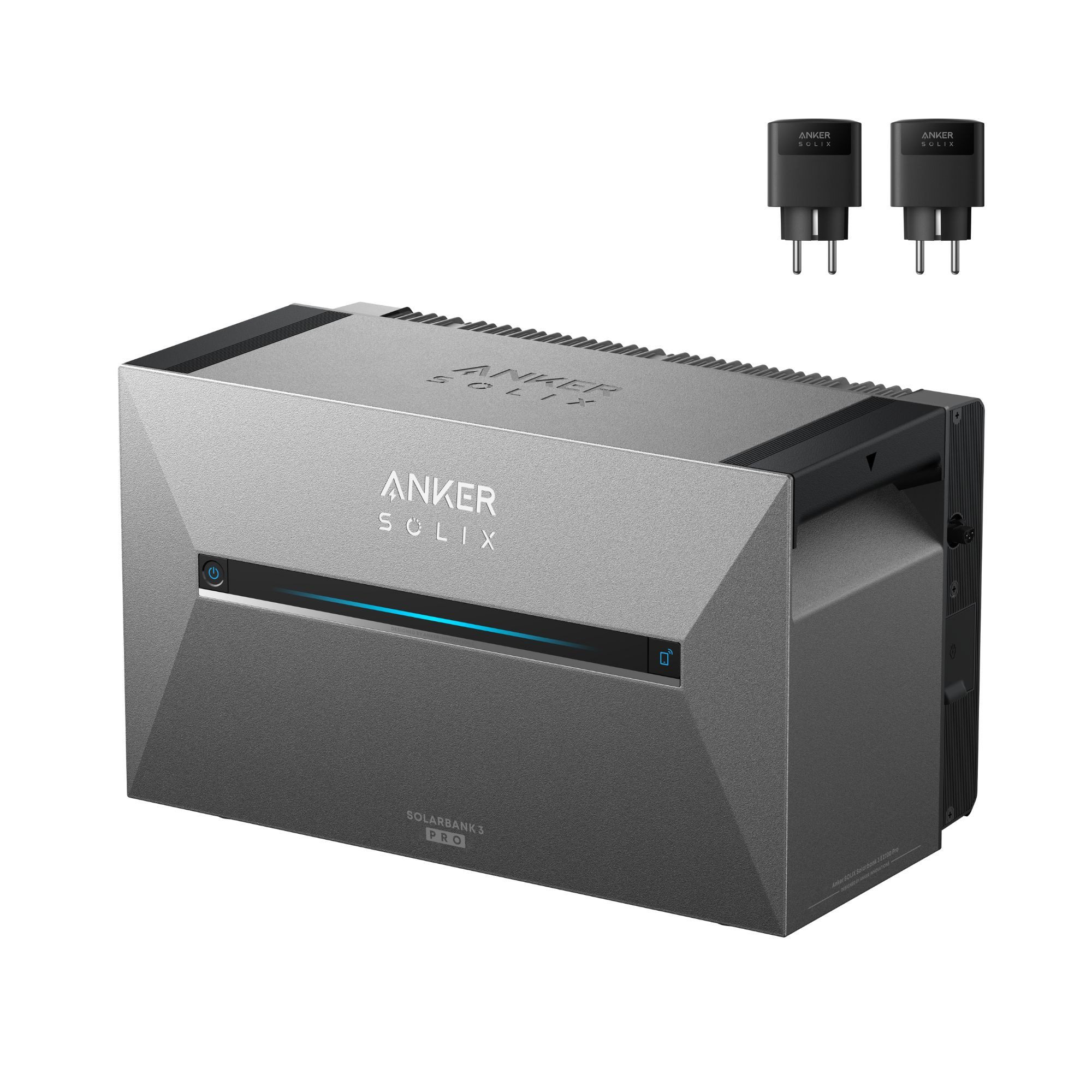 Anker Balkonkraftwerk Anker SOLIX Solarbank 3 E2700 Pro Speicher für Balkonkraftwerk, 1800 W, (Speicher mit integriertem Wechselrichter, All-in-One Stromspeicher 2,668kWh), KI-optimiertes Balkonkraftwerk mit Speicher - dynamische Überwachung