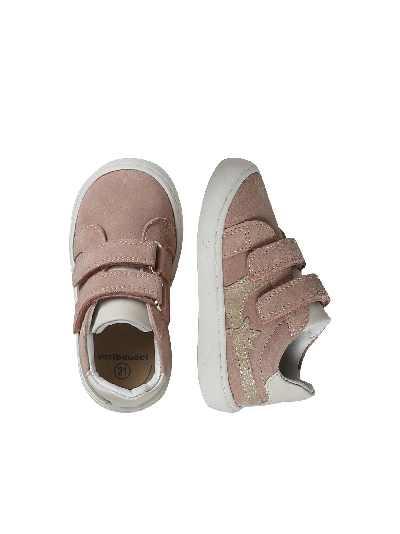 Baby Sneakers aus Leder mit Klettverschluss Babystiefel