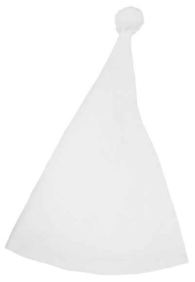 Das Kostümland Kostüm Schlafmütze mit Bommel - Weiß, Zubehör Kostüm Par