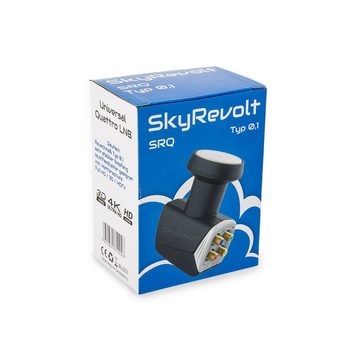 SkyRevolt SAT-Multischalter Multischalter Set 9/16 2x Quattro LNB 32x F-Stecker 16 Anschlüsse