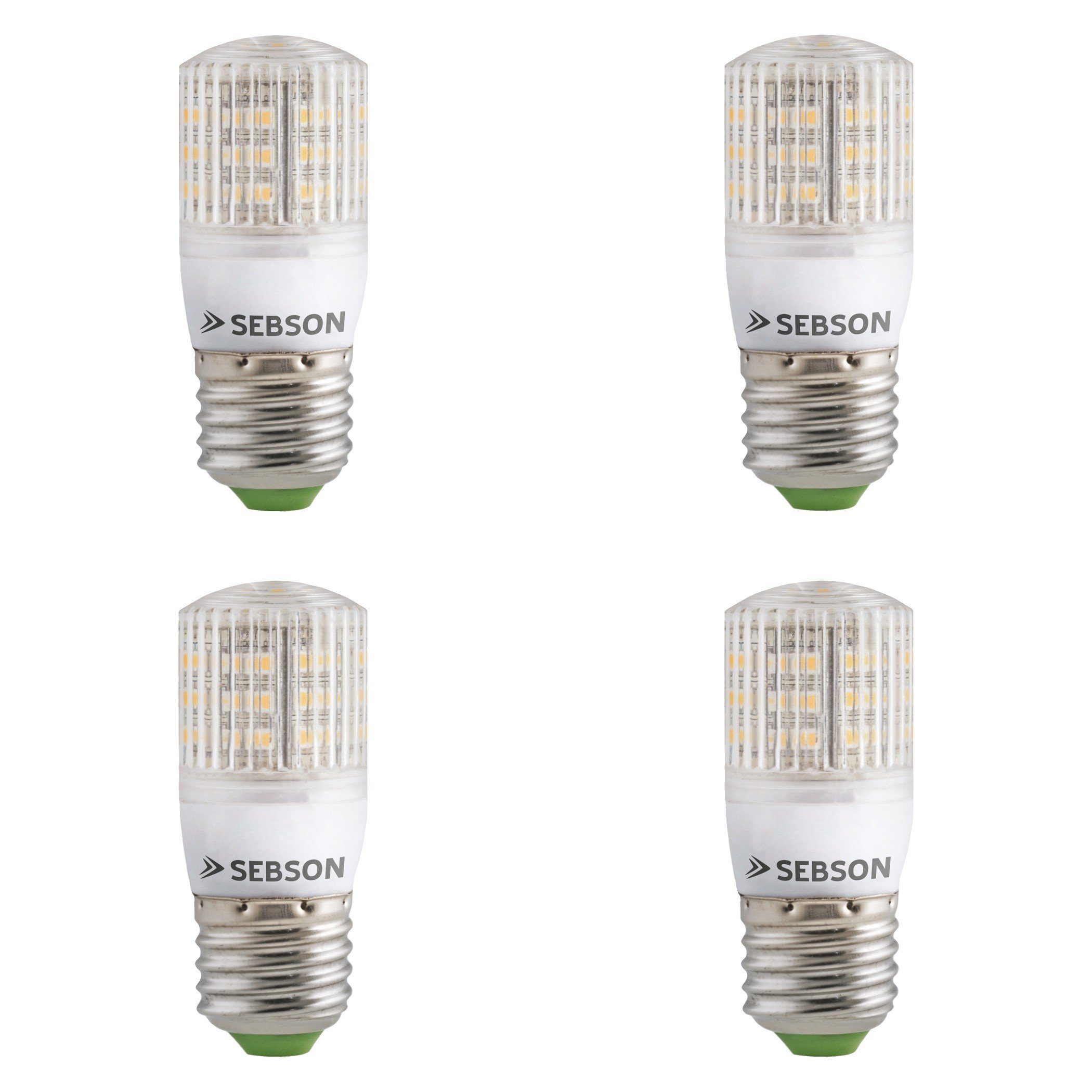 SEBSON LED-Leuchtmittel 4er Pack E27 LED 3W Lampe - 240lm warmweiß Цибулини 280°