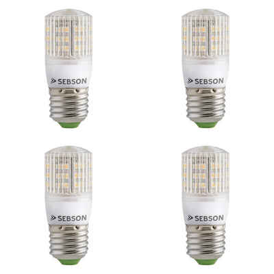 SEBSON LED-Leuchtmittel 4er Pack E27 LED 3W Lampe - 240lm warmweiß Leuchtmittel 280°