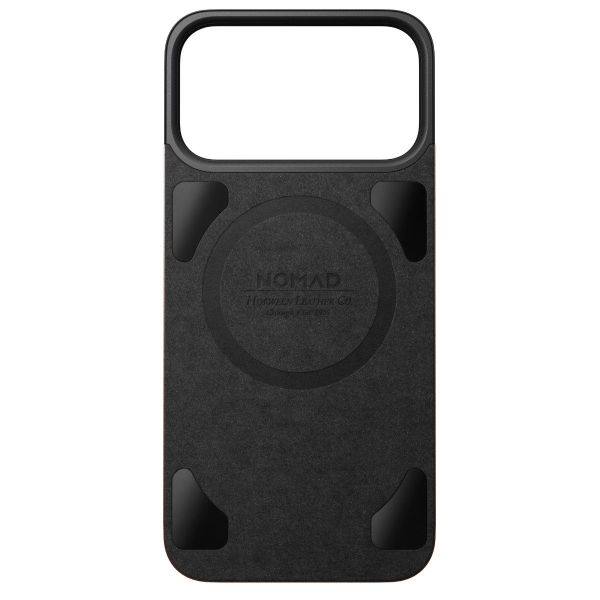 Nomad Smartphone-Hülle Magnetic Leather Case, für iPhone 17 Pro Max, Rustikales Braun Horween