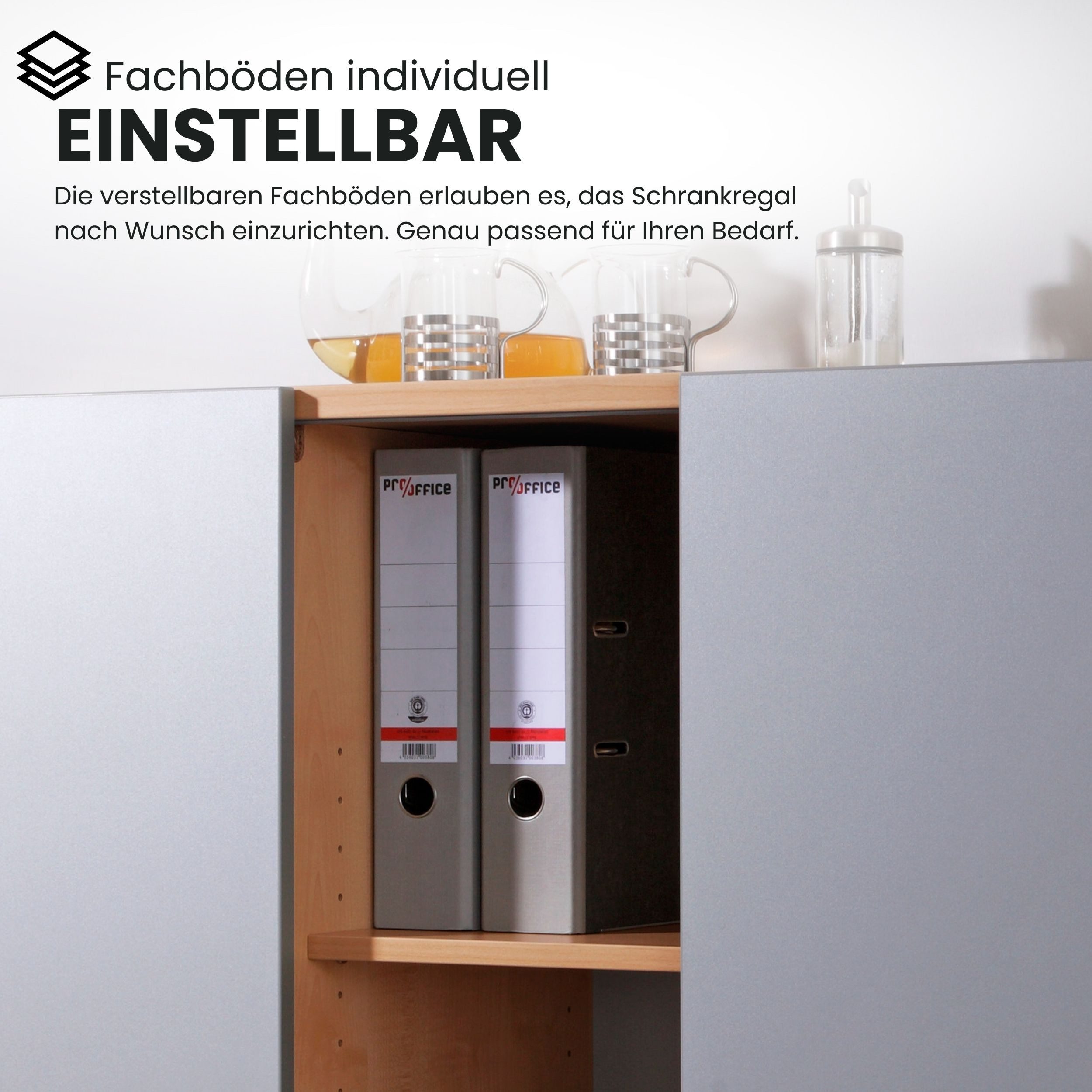 bümö Sideboard office Sideboard mit Schwebetür, günstig online kaufen