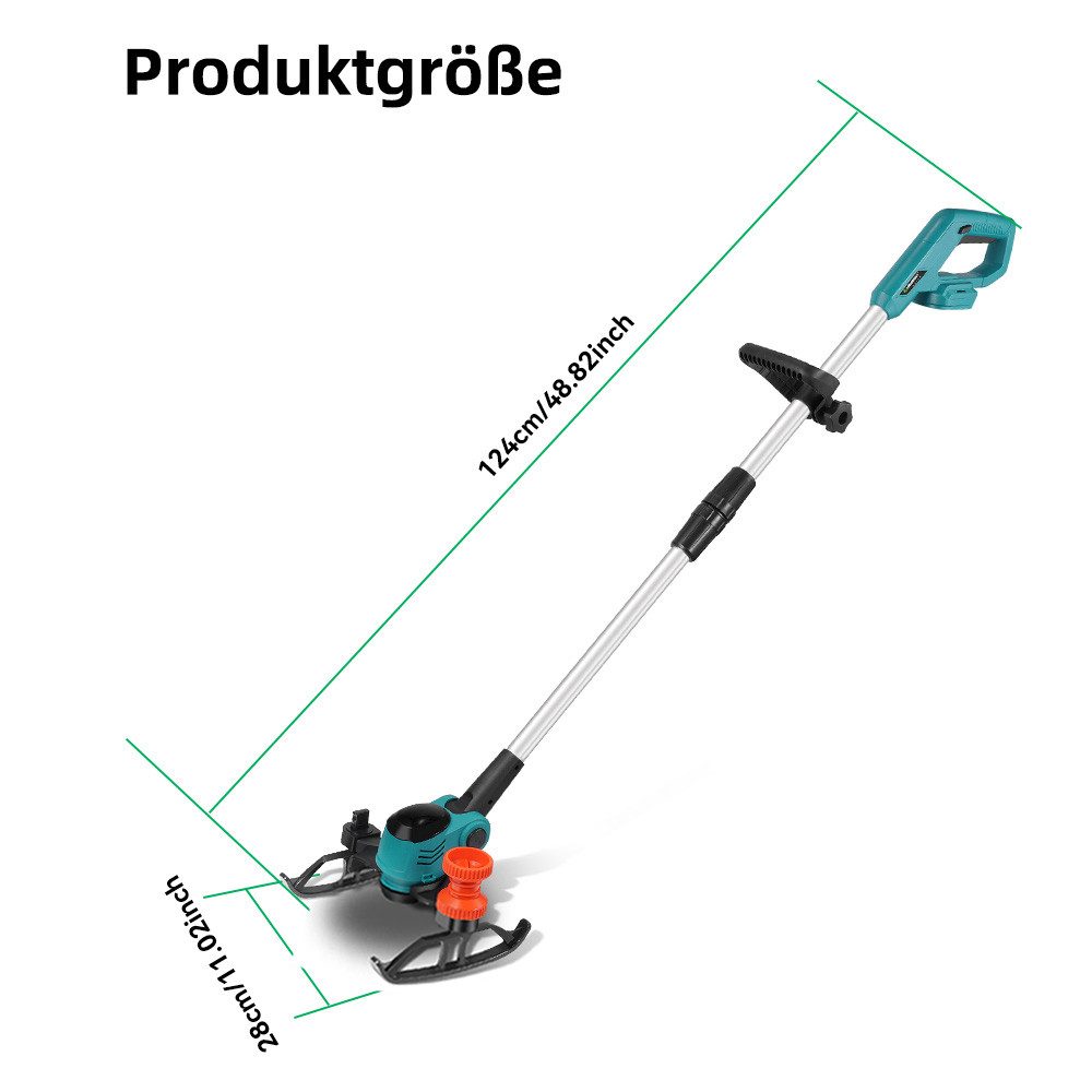 ONEVAN Akkurasenmäher 21V Elektrischer Rasentrimmer 4-in-1 günstig online kaufen