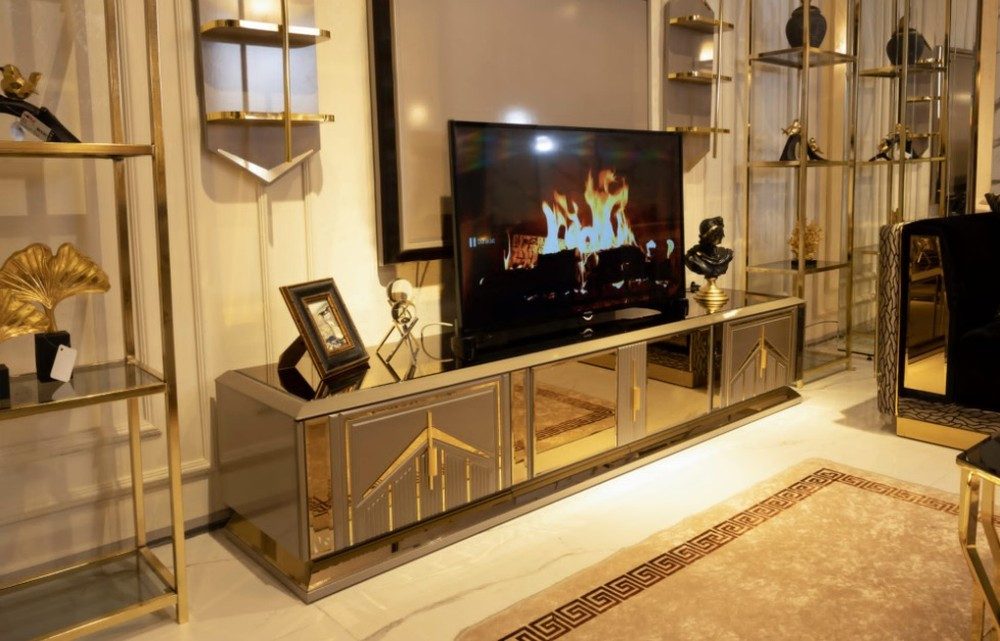 JVmoebel Lowboard Elegantes Lowboard Sideboard für Fernseher und Mediengeräte, Made in Europa