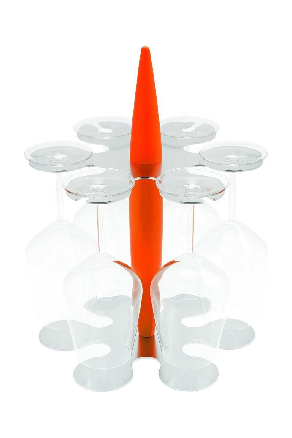 Legnoart Gläserhalter mit 6 Gläser Orange FH-1A