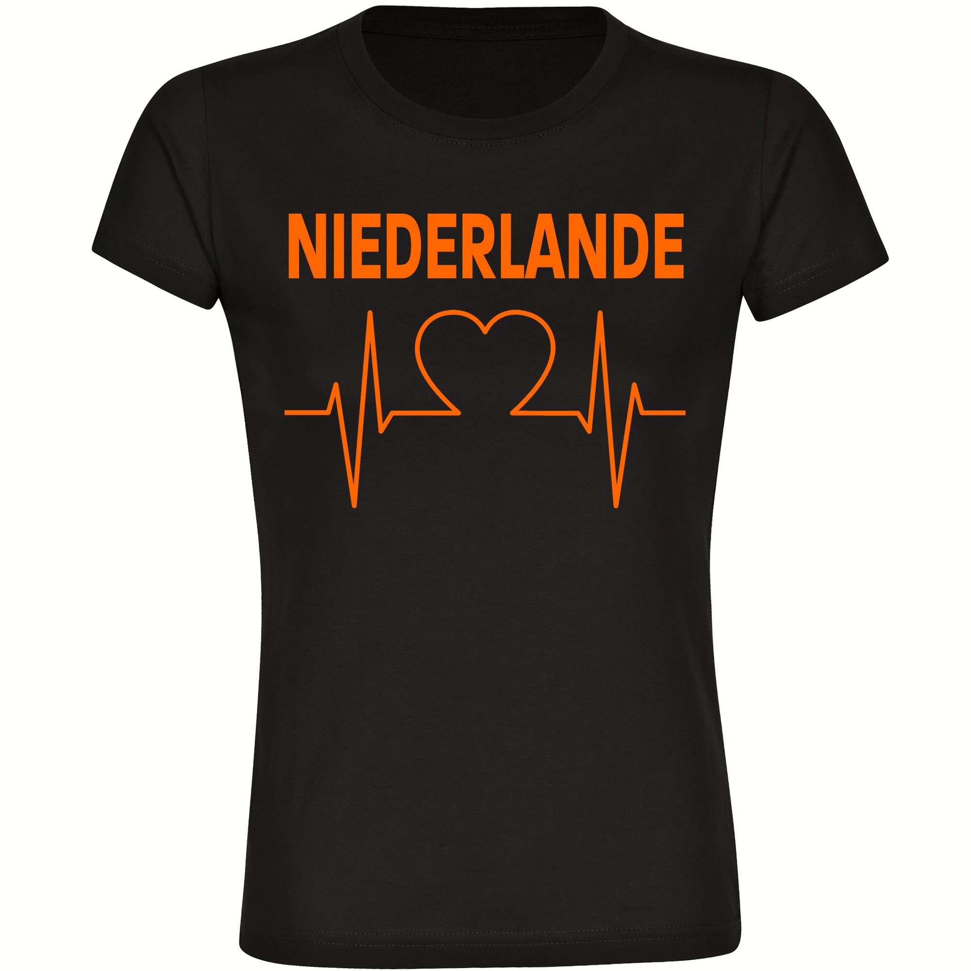 multifanshop T-Shirt Damen Niederlande - Herzschlag - Frauen günstig online kaufen