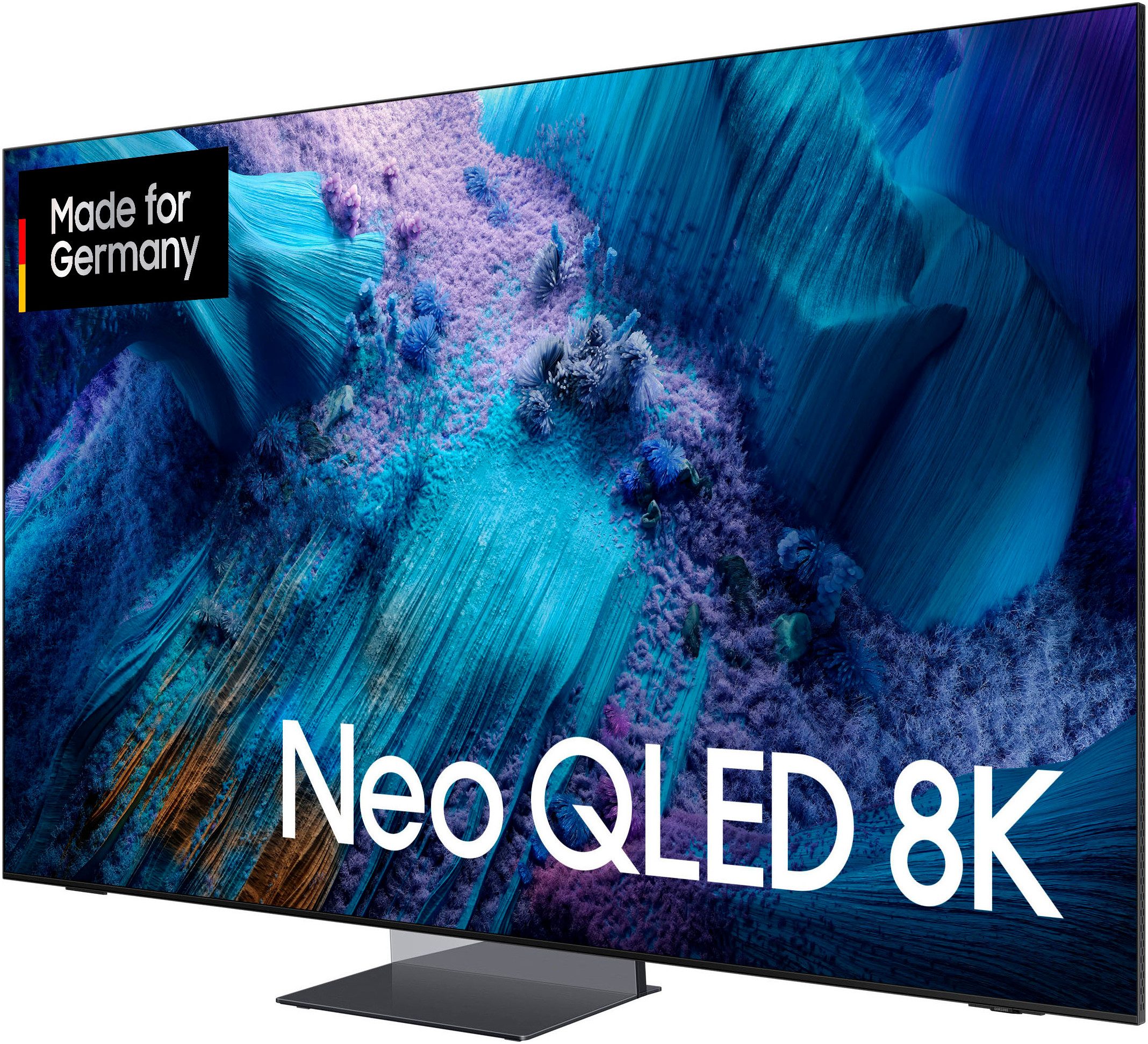 Samsung GQ65QN990FT QLED-Fernseher (163 cm/65 Zoll, 8K Ultra HD, Smart-TV, 8K AI Upscaling Pro & Glare Free, Wireless One Connect Box, Art Store)