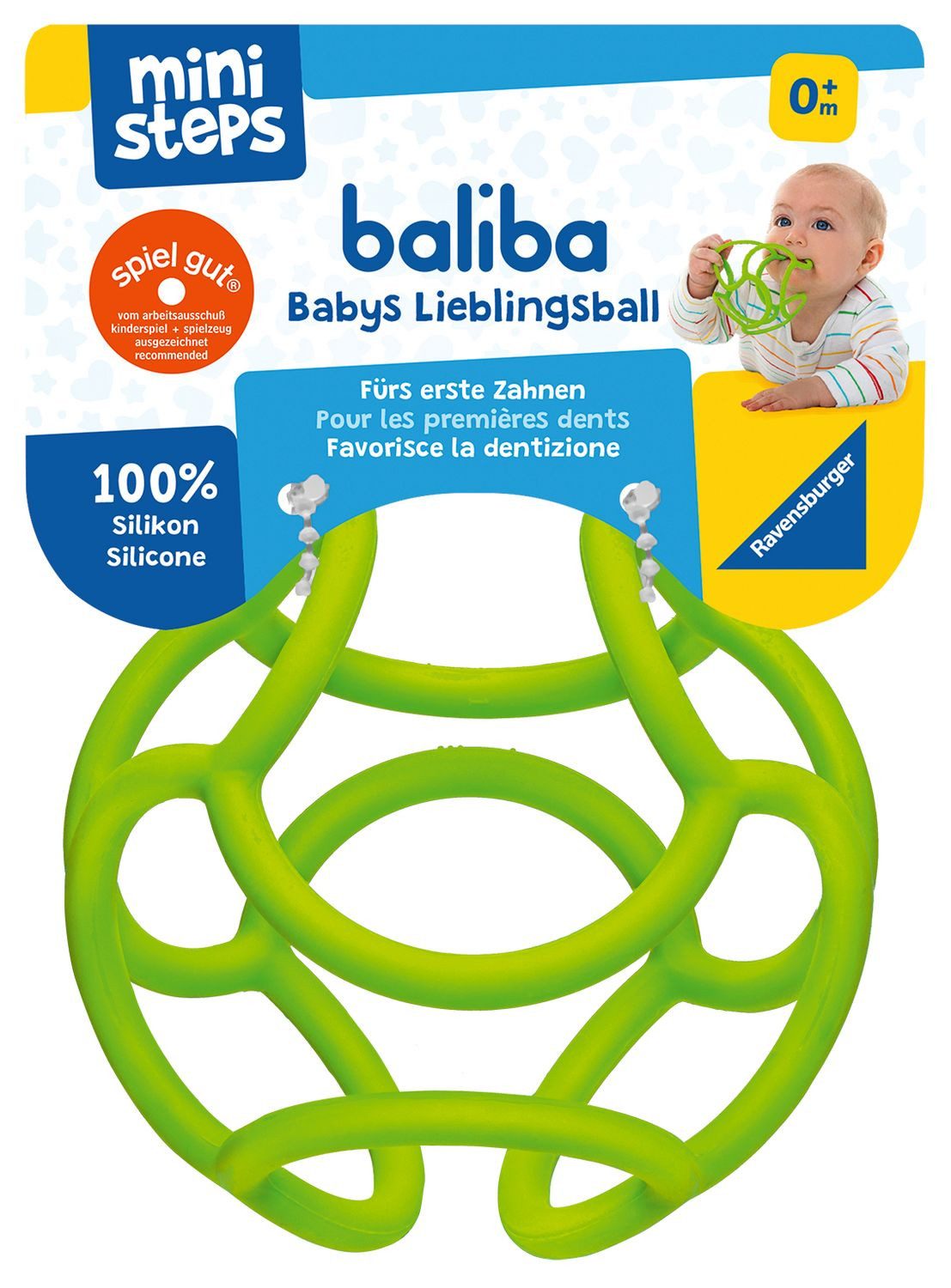 Ravensburger Verlag GmbH Badespielzeug ministeps baliba - Babys Lieblingsball grün - ab 0 Monate