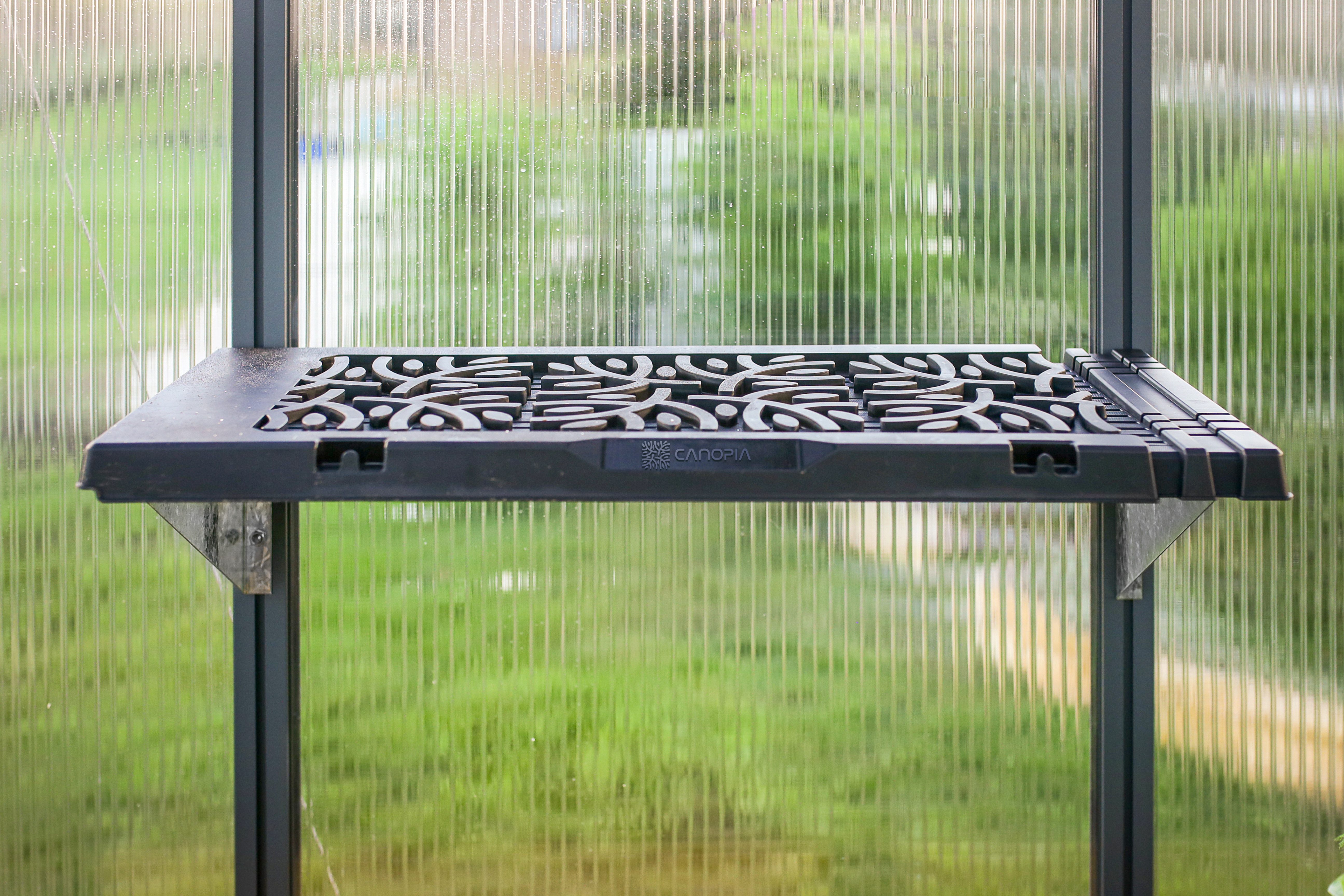 Palram - Canopia Anbauregal "Leaves Design" Set, 2 Stk. tlg. Regalset günstig online kaufen