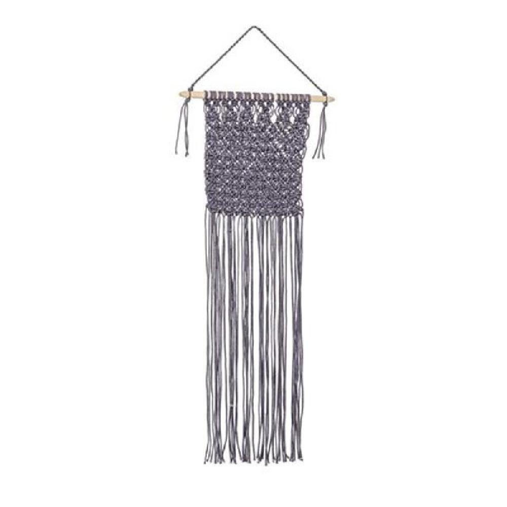 Bloomingville Wanddekoobjekt Wanddekoration Makrome Grau