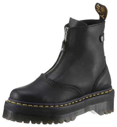 DR. MARTENS Jetta Bikerboots, Festival, Plateau, Stiefelette mit 3 cm Plateausohle