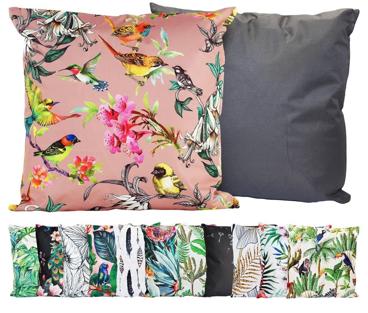 Dekokissen JACK Outdoor Motiv Kissen 45x45cm Lounge Dekokissen inkl. Füllung