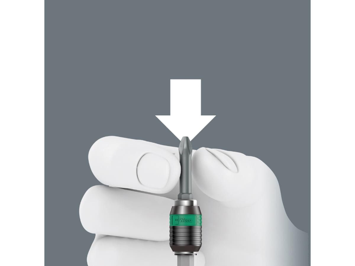 Wera Bit-Schraubendreher Kraftform Kompakt 400, (Set, 17 St., inkl. Falttasche), 17-teilig, 1/4" Außensechskantantrieb, Rapidaptor-Technologie – Bild 4 von 5