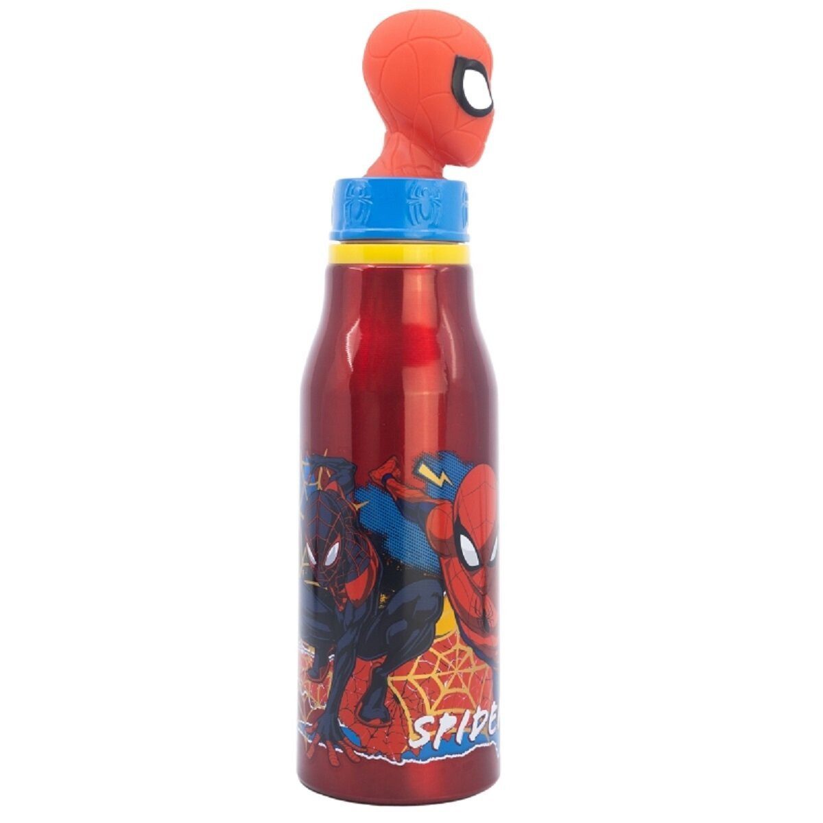 MARVEL Trinkflasche Spiderman Trinkflasche Aluminium, 690ml, mit Sicherheitsverschluss