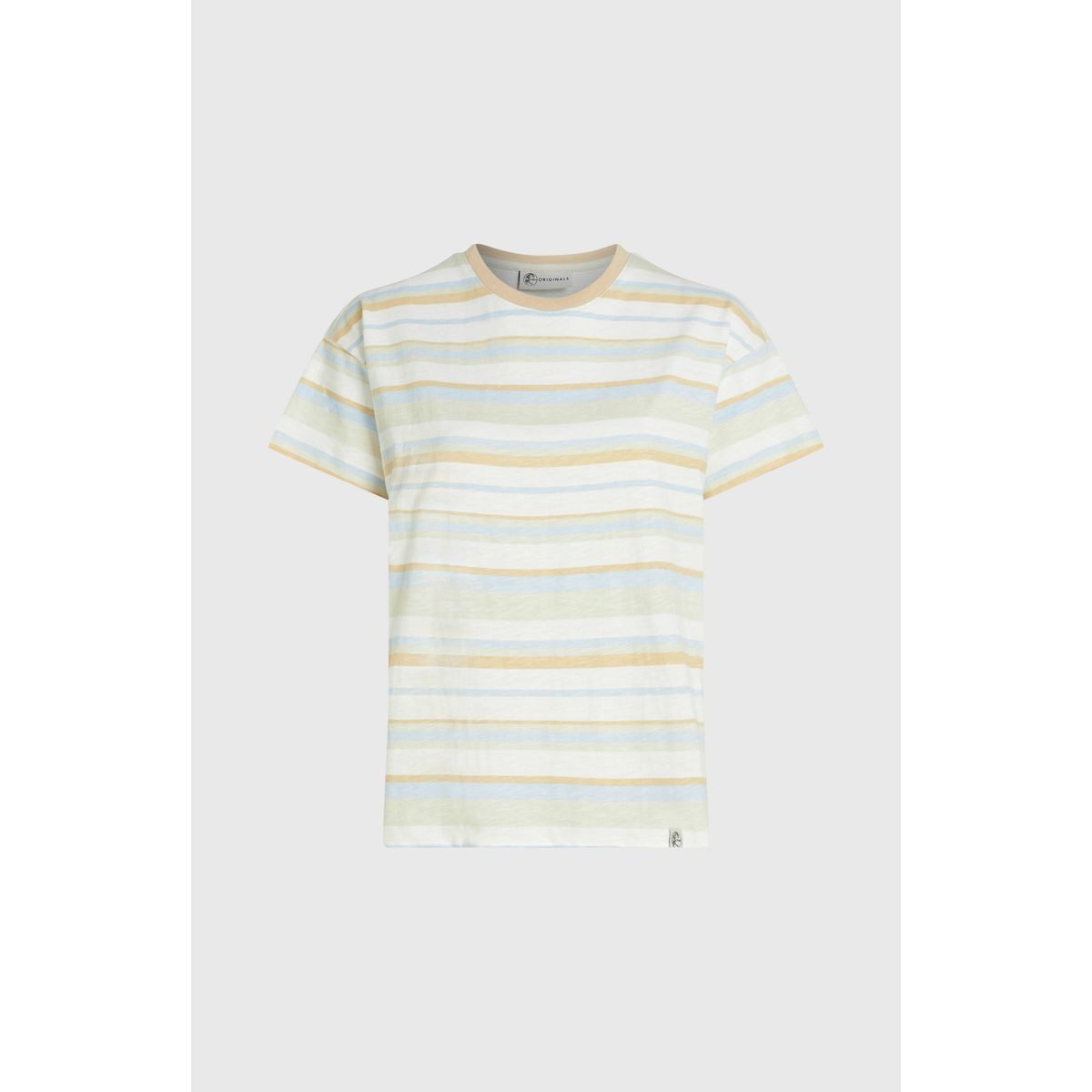 O'Neill Kurzarmshirt O'riginals Boxy Stripe T-shirt Lässiges T-Shirt mit Retro-Streifen und lockerer Passform aus 100 %