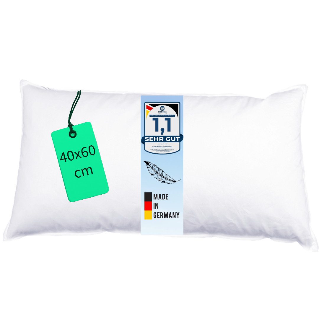 Luxusfeder Kissenfüllung Daunenkissen 40x60 cm Daunenfüllung günstig online kaufen