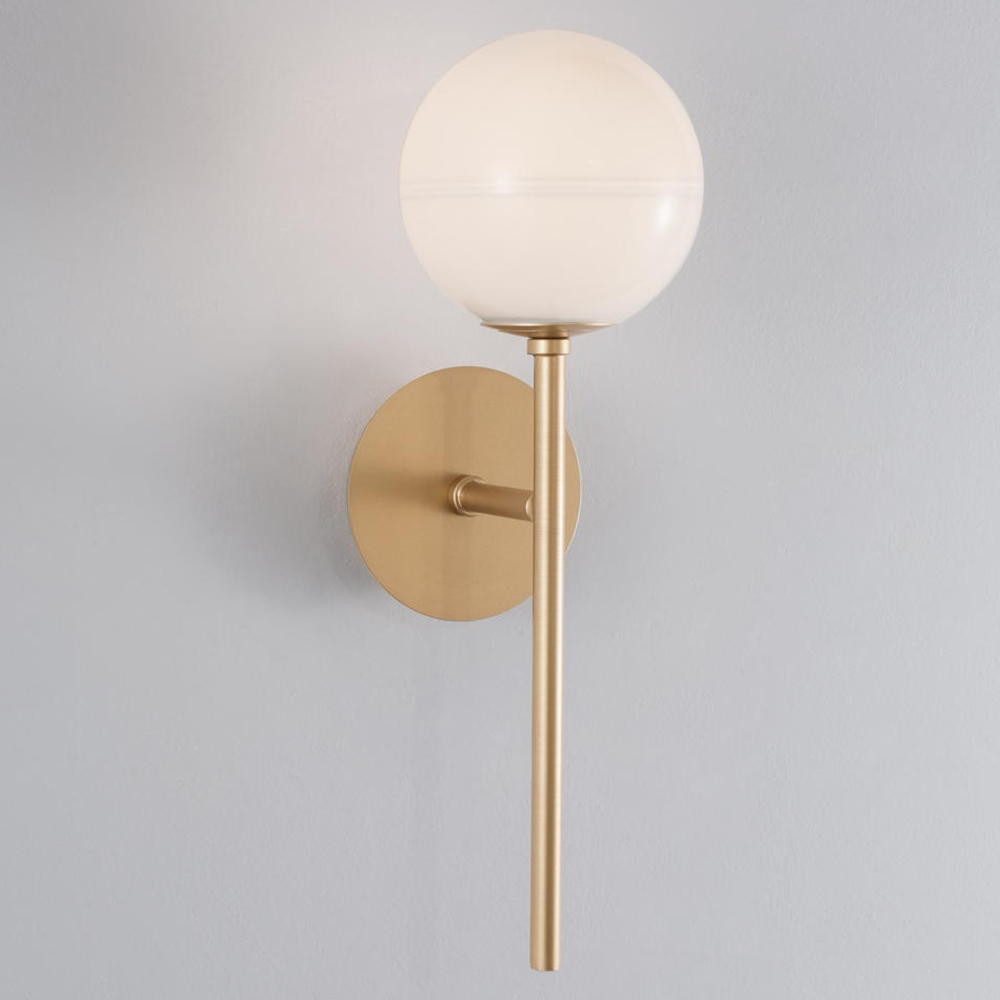 Nova Luce Wandleuchte Wandleuchte Cantona in Messing und Transparent G9, keine Angabe, Leuchtmittel enthalten: Nein, warmweiss, Wandleuchte