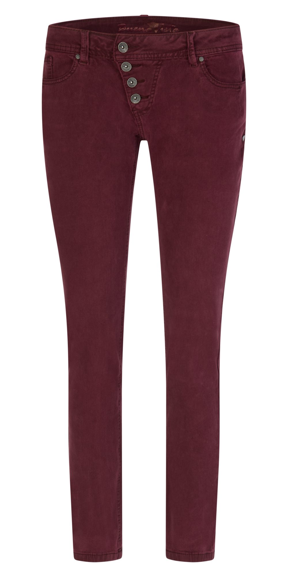 Buena Vista Stretch-Jeans BUENA VISTA MALIBU CROPPED bordeaux 2509 B5826 4212.8996 - Jacquard