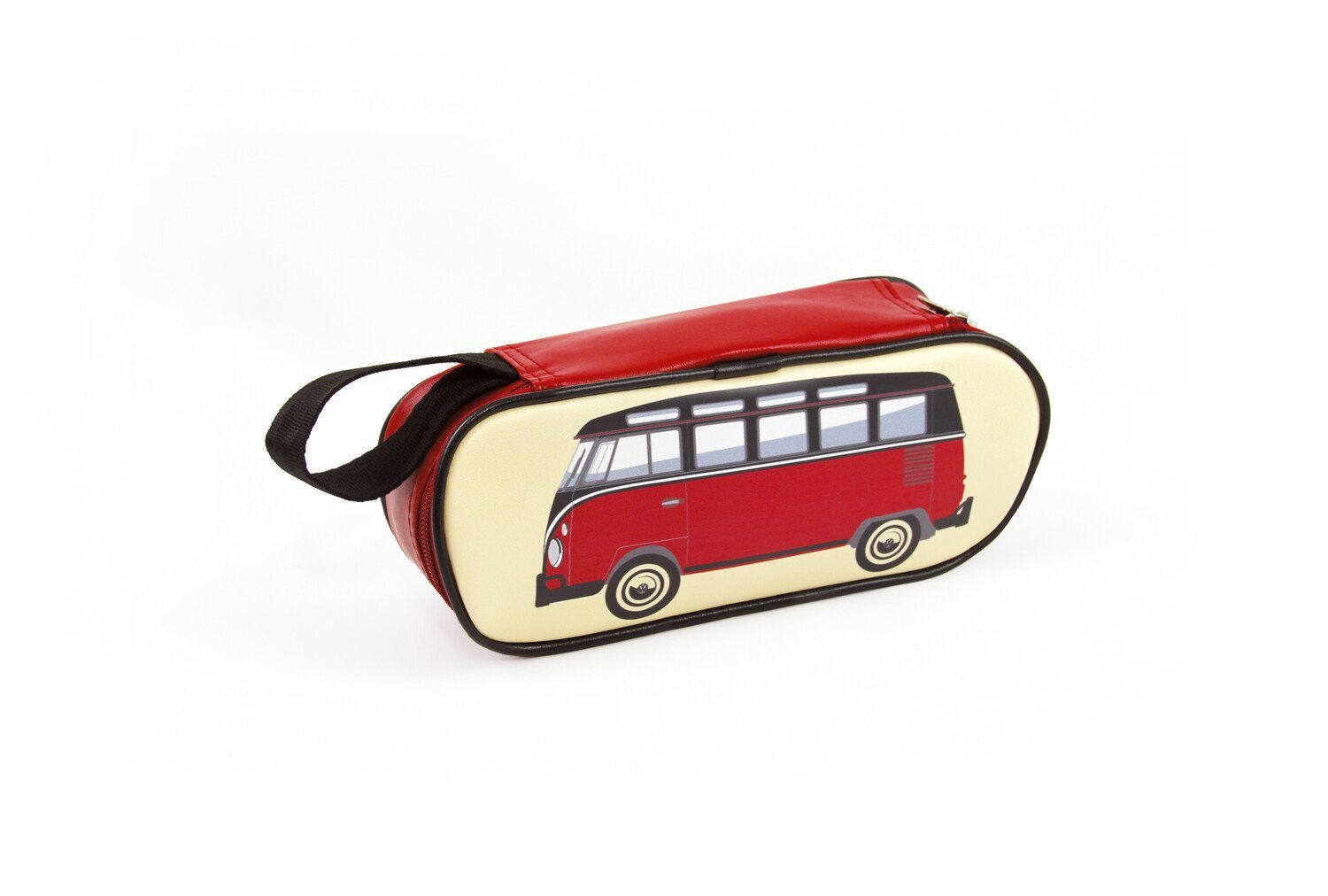 VW Collection im by 23cm Design Schuletui, in Federtasche, der Federmäppchen Bus Rot BRISA Unisex T1 Bulli Farbe Bus Classic Volkswagen