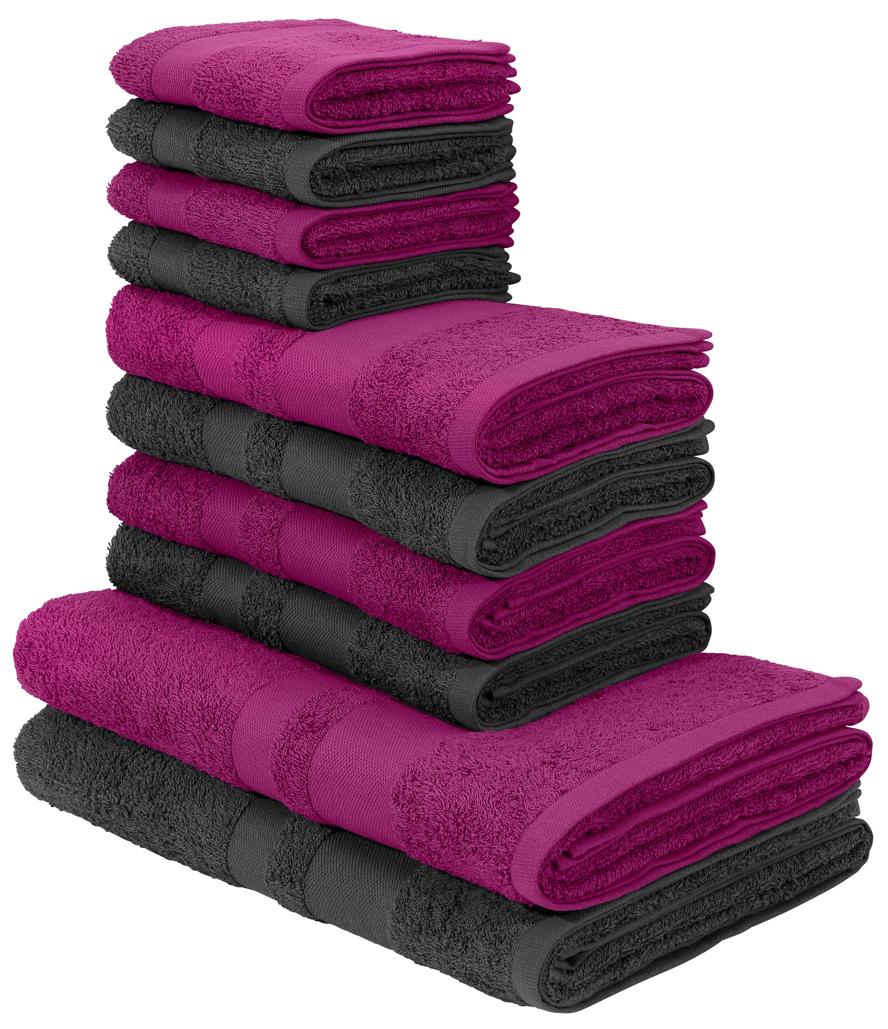 my home Handtuch Set Vanessa, 10-tlg Handtuch-Set, in Standard- und Premium günstig online kaufen
