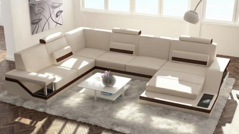 JVmoebel Ecksofa Designer U-Form Couch Made in Ecksofa Sofa Europe Wohnlandschaft, Polster