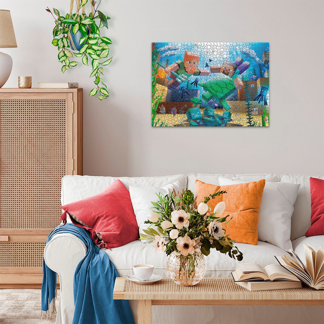 Ravensburger Puzzle Minecraft Mosaic, 1000 Puzzleteile, Made in Germany günstig online kaufen