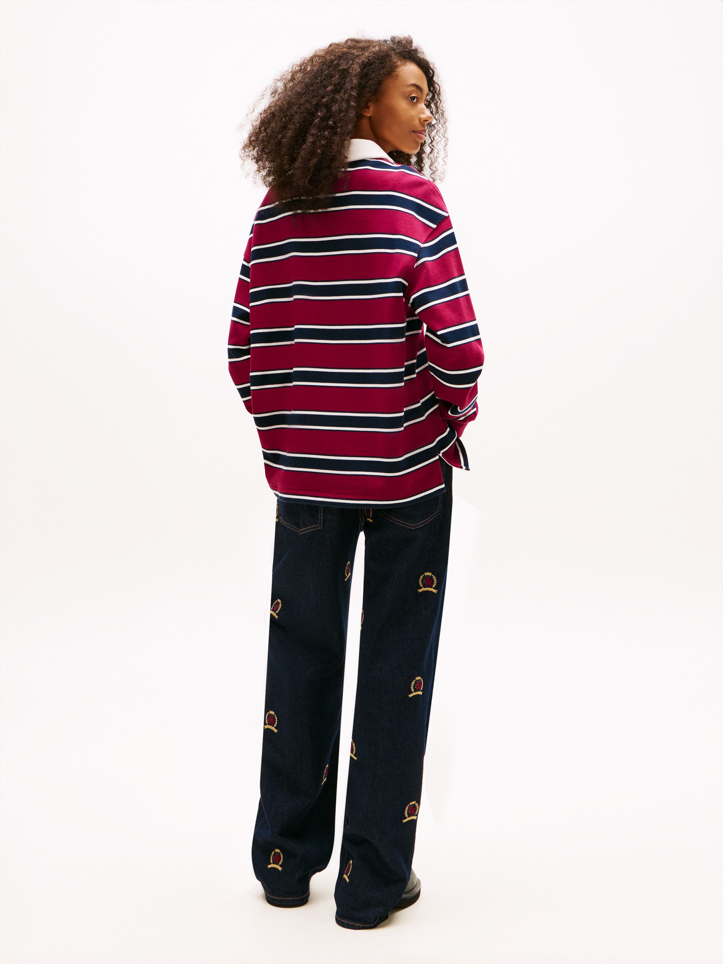 Tommy Jeans Sweatshirt TJW RLX S-FLAG STRIPE RUGBY EXT