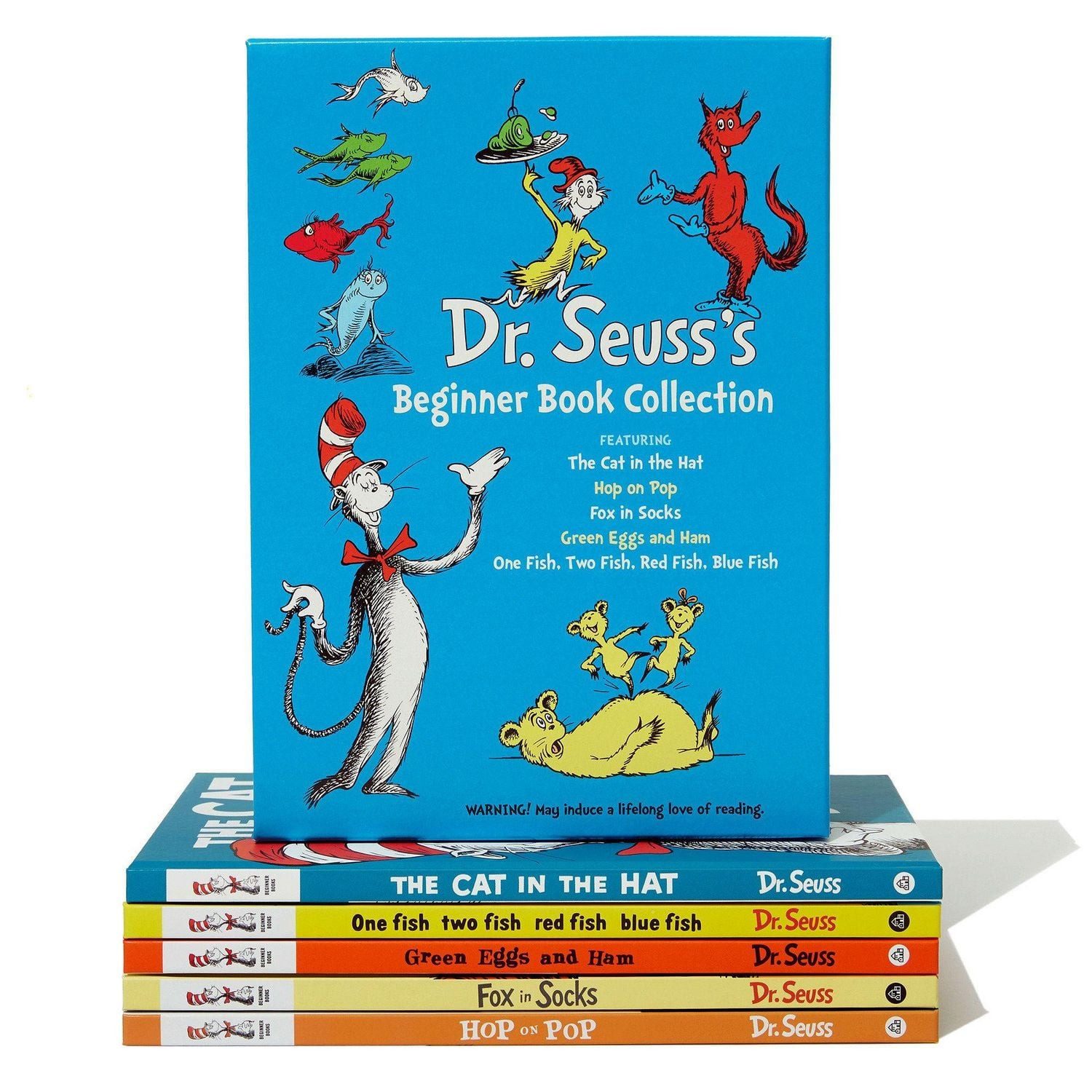 Dr. Seuss's Beginner Book Collection 1 / Dr Seuss, The Cat in the Hat; One Fish Two Fish Red Fish Blue Fish; Green Eggs and Ham; Hop on Pop; Fox in Socks