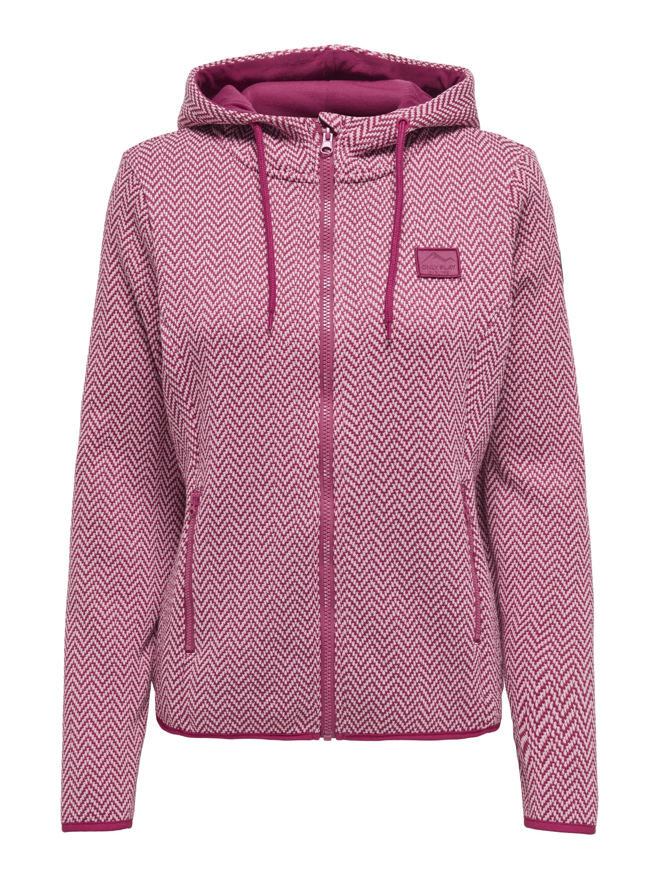 ONLY Strickfleecejacke HOOD FZ LS KNIT FLEECE DET JCK günstig online kaufen