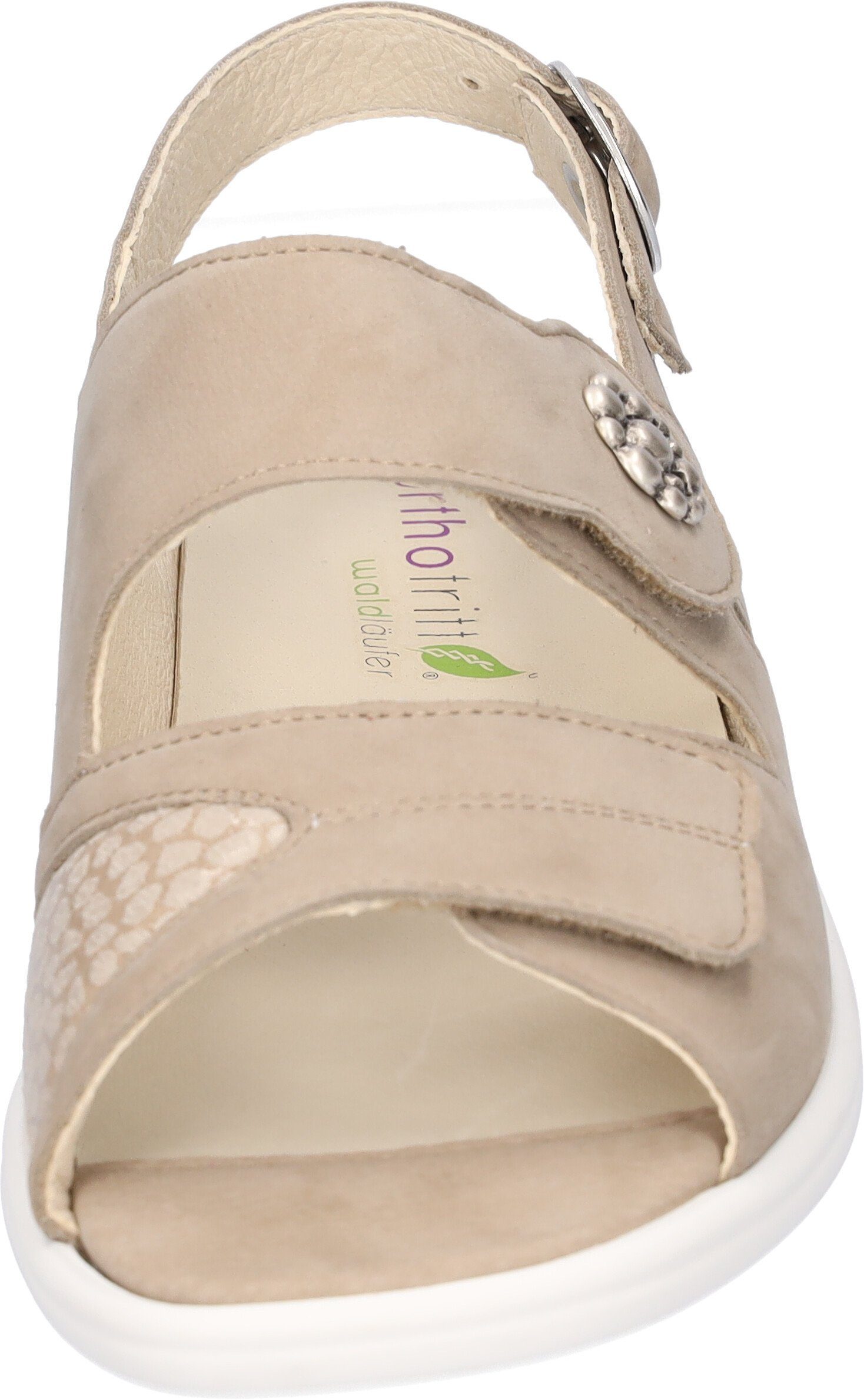 Waldläufer Kara-Soft Riemchensandale, Sommerschuh, Sandalette, Keilabsatz, mit Klettverschlüsse, K-Weite